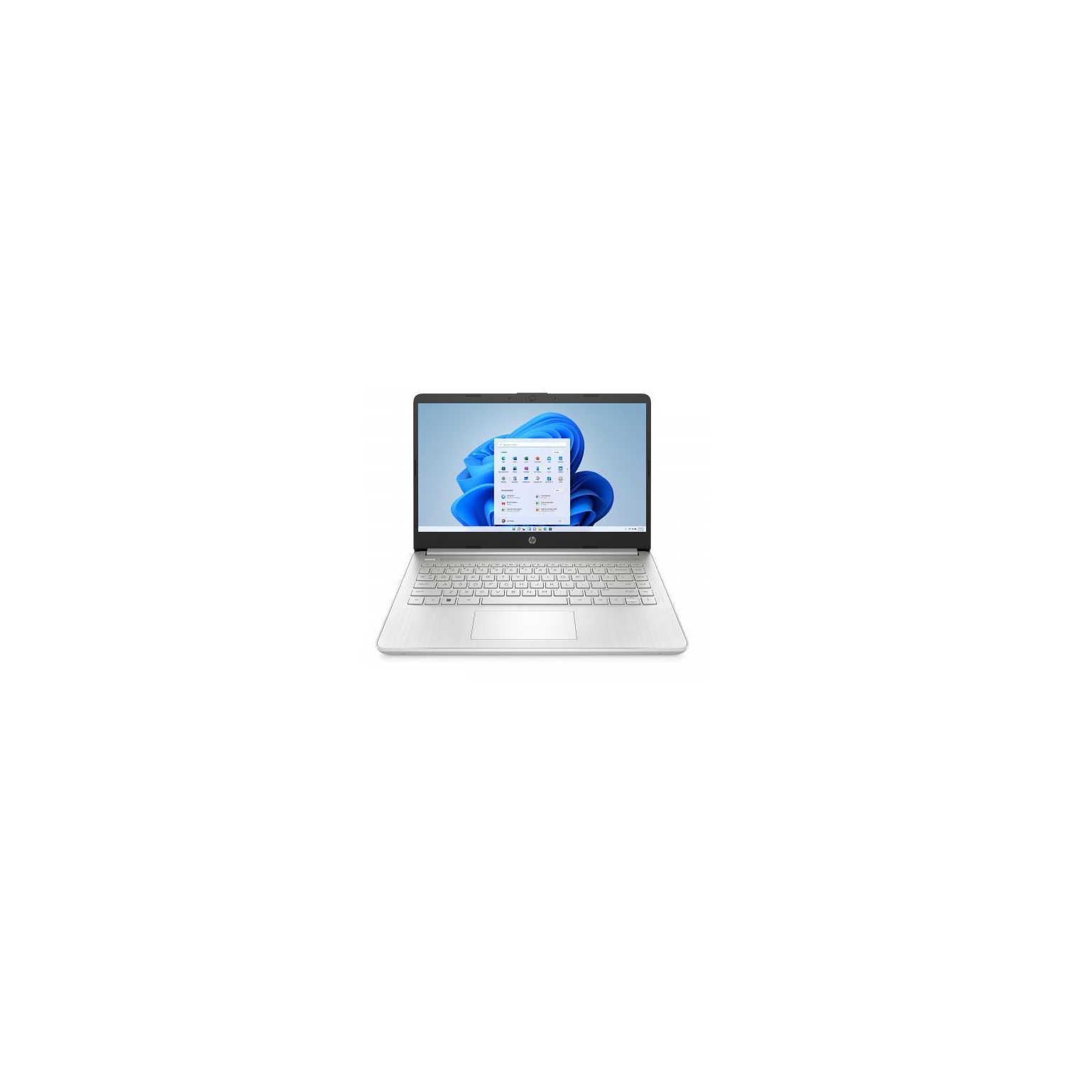 Refurbished (Good) HP 14" HD Laptop (AMD Ryzen 5 5500U, 8GB RAM, 256GB SSD, Windows 11) - Natural Silver (14-fq1005nr)