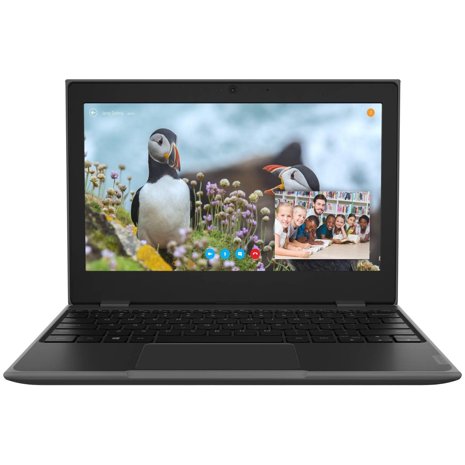 Refurbished Lenovo 100e 2nd Gen 11.6 HD Laptop (Intel Celeron N4020, 4GB RAM, 128GB SSD, Windows 11 Pro N) Black - 81M80084US