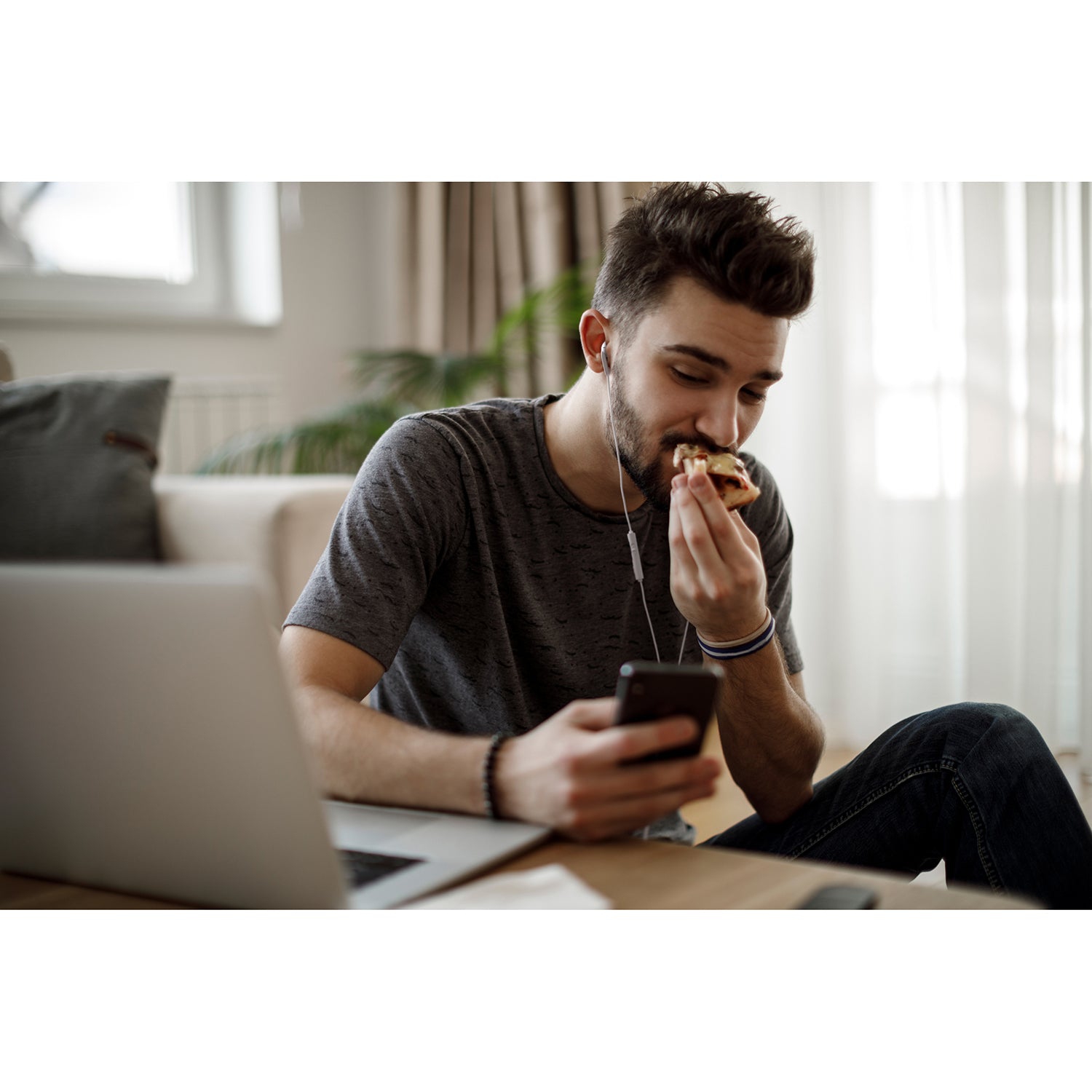 JVC – Écouteurs bouton USB de type C avec microphone intégré et télécommande, bleu