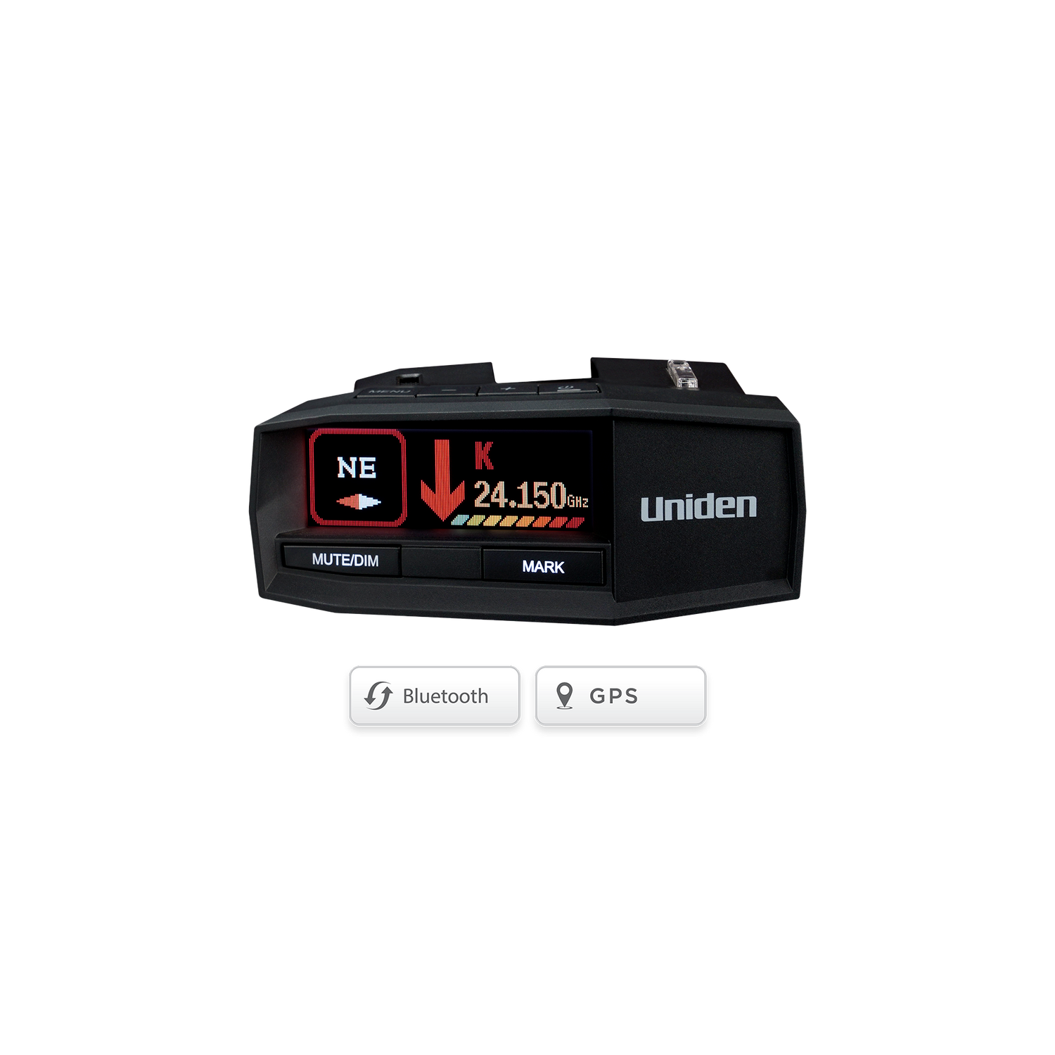 Uniden R8 Radar Detector – Dual Antenna Extreme Long Range Laser Detection, GPS Lockouts, OLED Display, Voice Alerts & Advanced False Alert Filtering