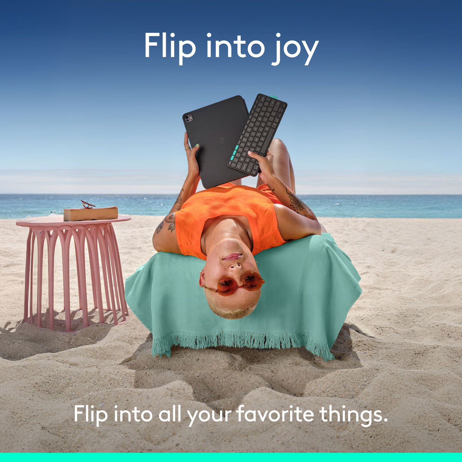 Étui-clavier Flip Folio de Logitech pour iPad Pro de 13 po/Air de 13 po (M2/M3) - Graphite