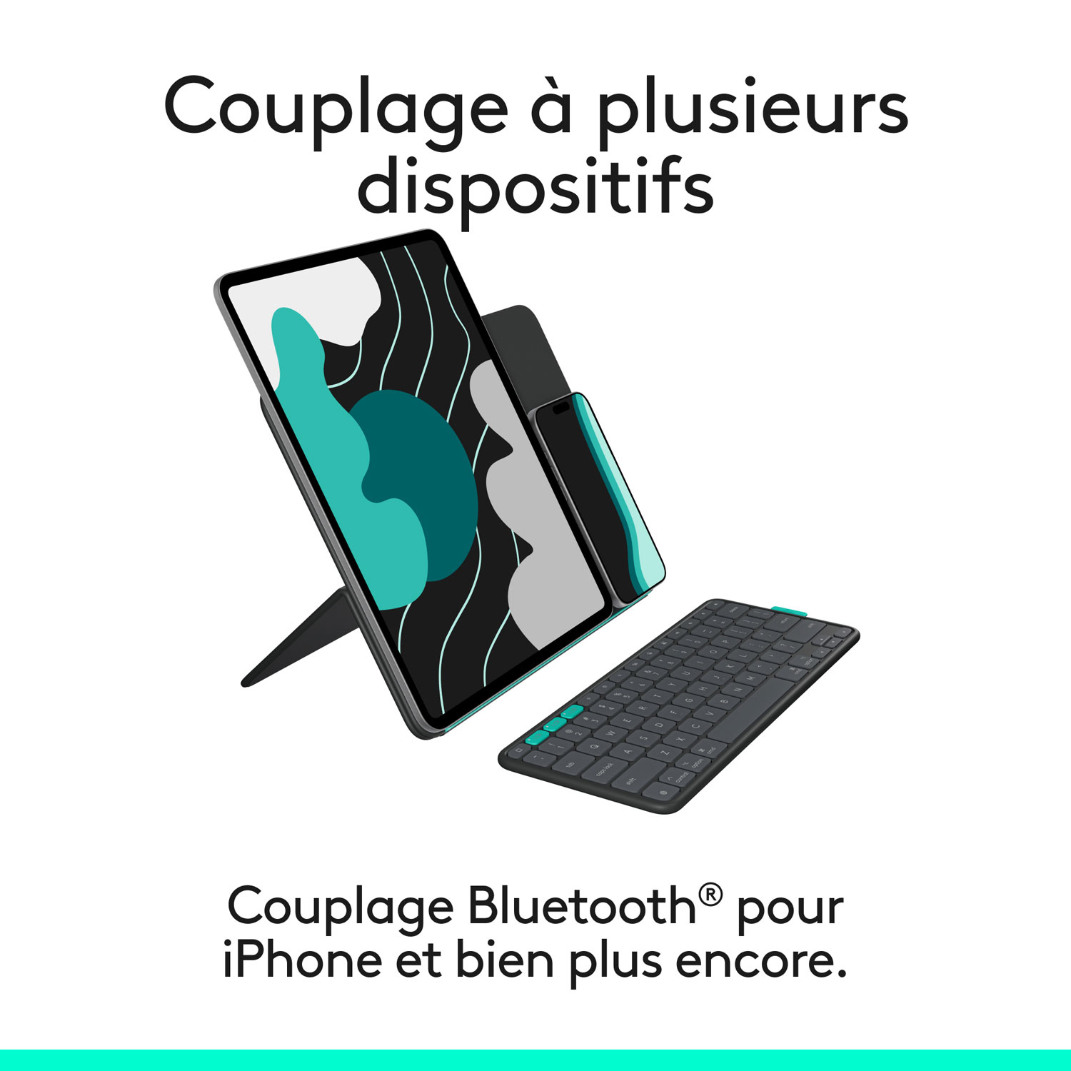 Étui-clavier Flip Folio de Logitech pour iPad Pro de 13 po/Air de 13 po (M2/M3) - Graphite