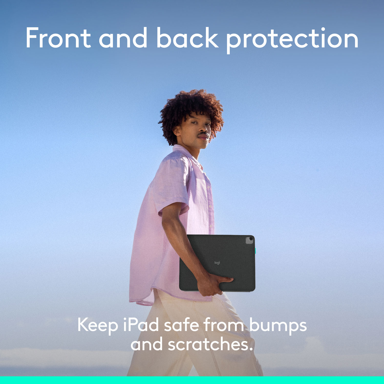 Étui-clavier Flip Folio de Logitech pour iPad Pro de 13 po/Air de 13 po (M2/M3) - Graphite