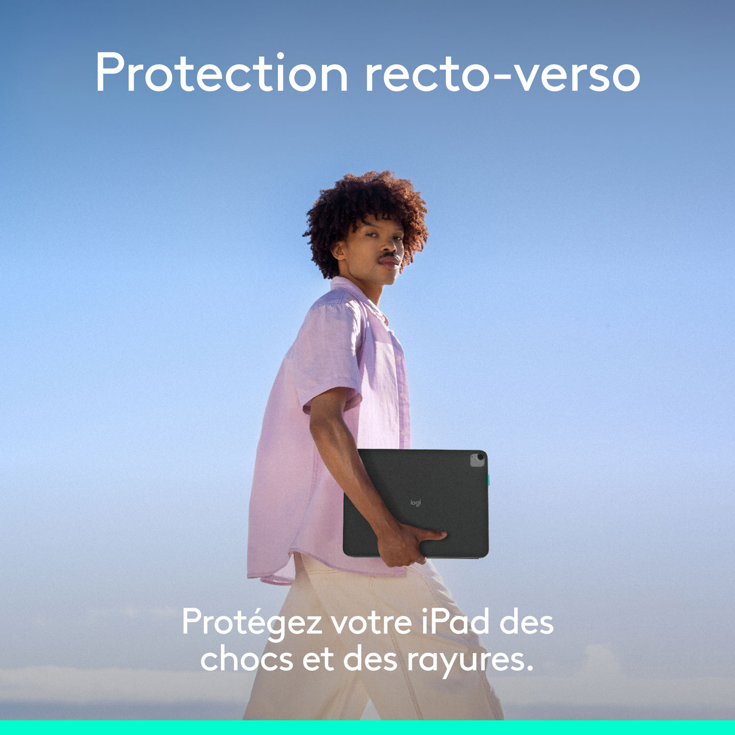 Étui-clavier Flip Folio de Logitech pour iPad Pro de 13 po/Air de 13 po (M2/M3) - Graphite