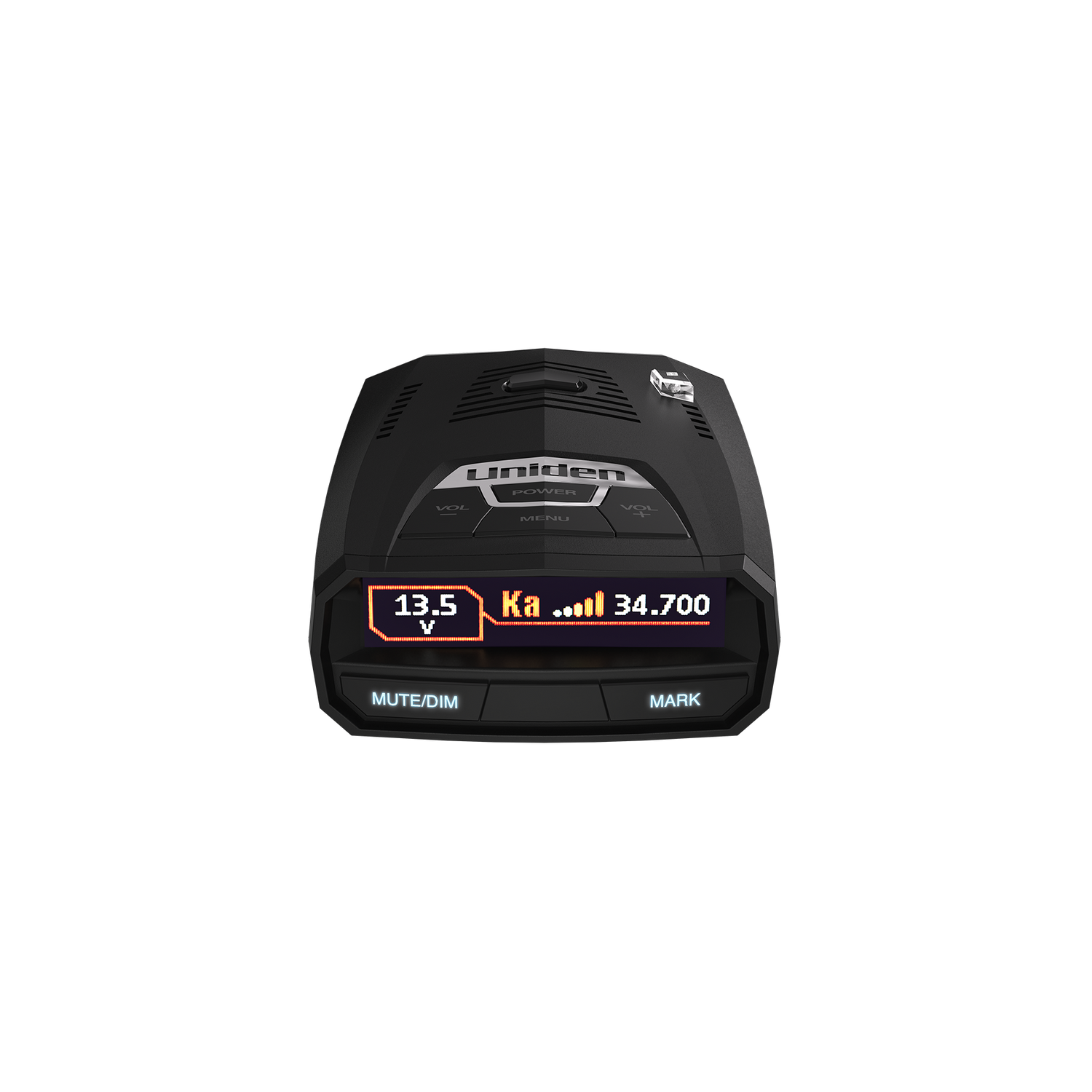 Uniden R4W Radar Detector – Long Range Laser Detection, GPS with Auto Mute Memory, OLED Display, Voice Alerts & Advanced False Alert Filtering – Grey