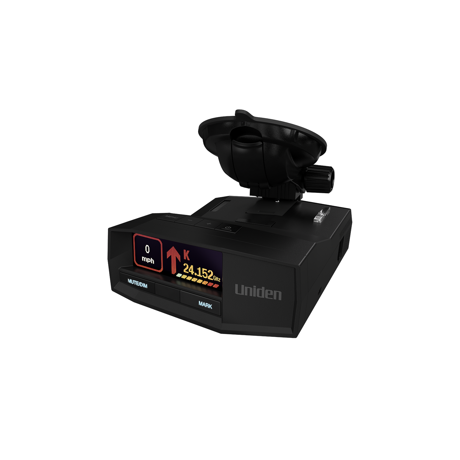 Détecteur de radar R8&nbsp;W d'Uniden – détection laser à double antenne extrêmement longue portée, verrouillage GPS intégré, écran DELO, alertes