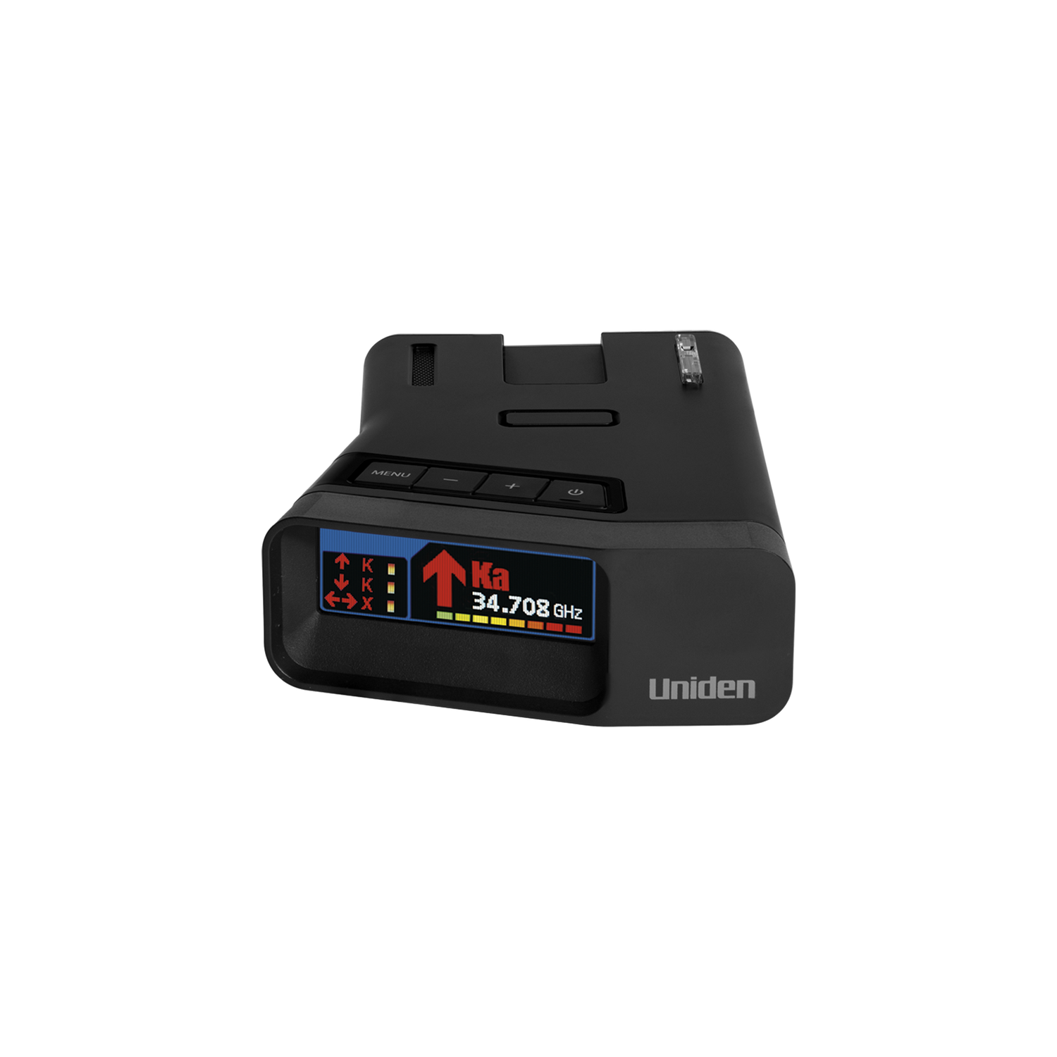 Uniden R7 Radar Detector – Dual Antenna Long Range Detection, Built-In GPS Lockouts, OLED Display, Voice Alerts, Red Light & Speed Camera Warnings –