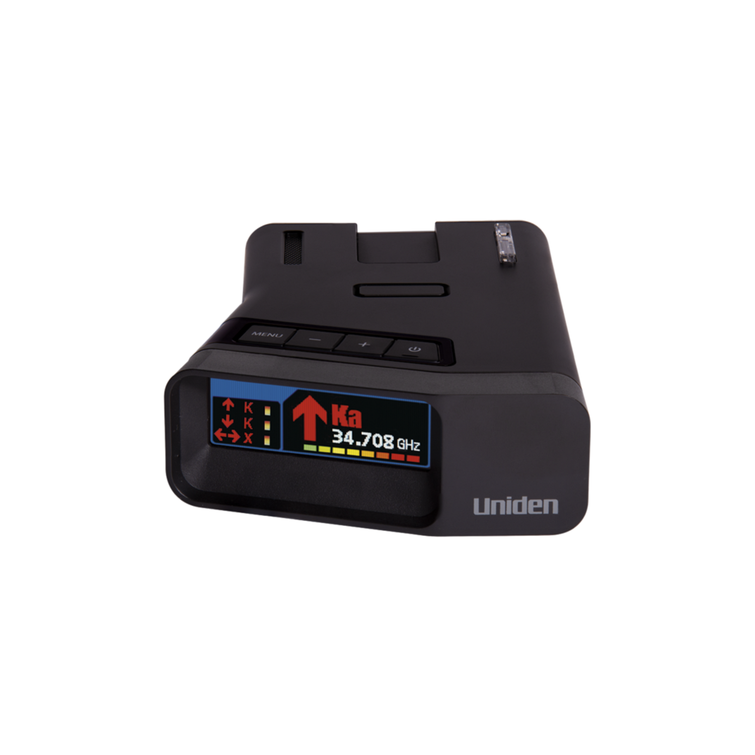 Uniden R7 Radar Detector – Dual Antenna Long Range Detection, Built-In GPS Lockouts, OLED Display, Voice Alerts, Red Light & Speed Camera Warnings –