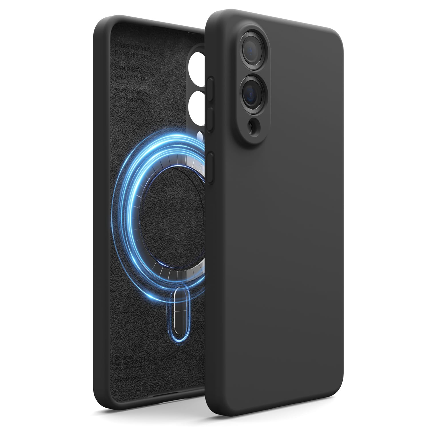 elago Magnetic Silicone Case Compatible with Samsung Galaxy S25 Edge, Slim Fit, Shockproof, Back Camera Protection, Wireless Charging Support,