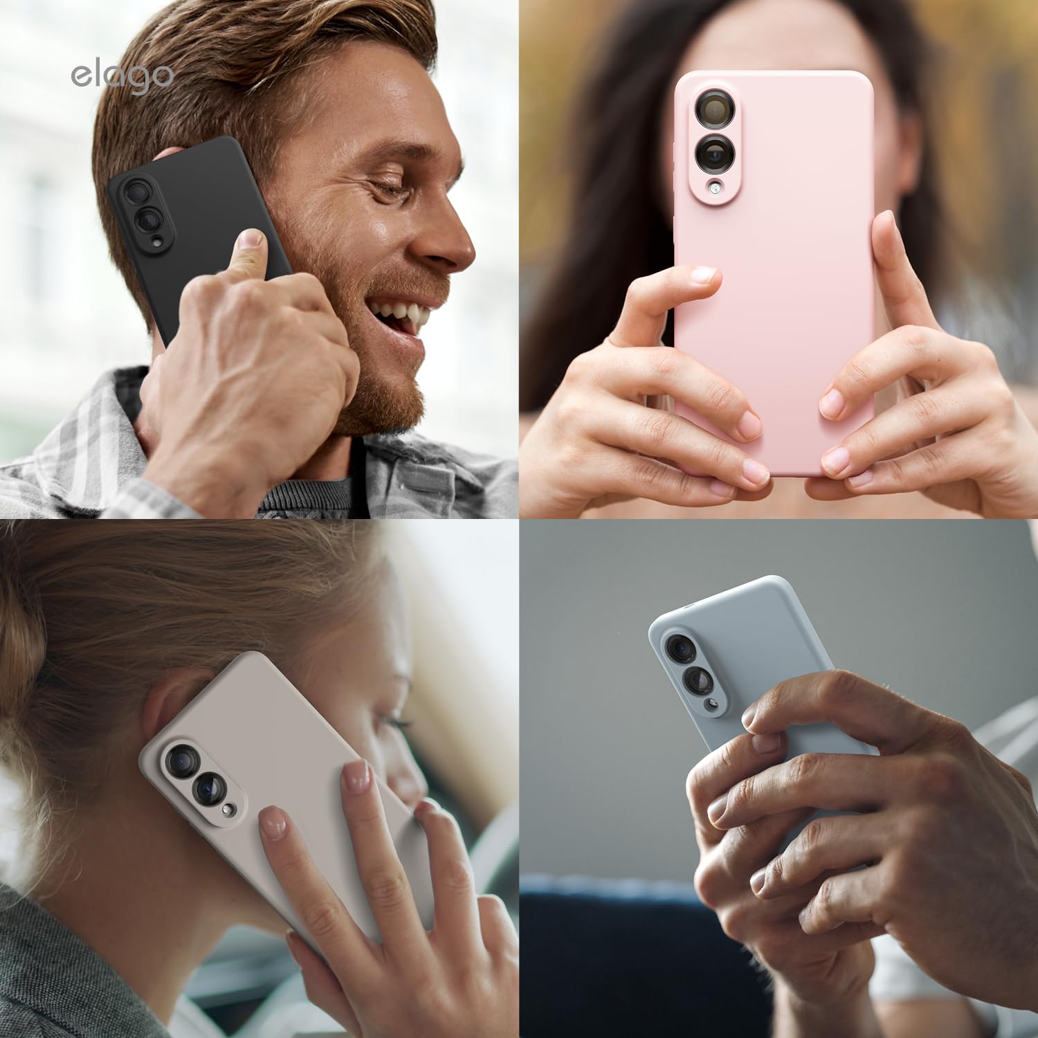 Étui magnétique en silicone Elago compatible avec le Galaxy S25 Edge de Samsung, Slim Fit, antichoc, protection de caméra arrière, support de