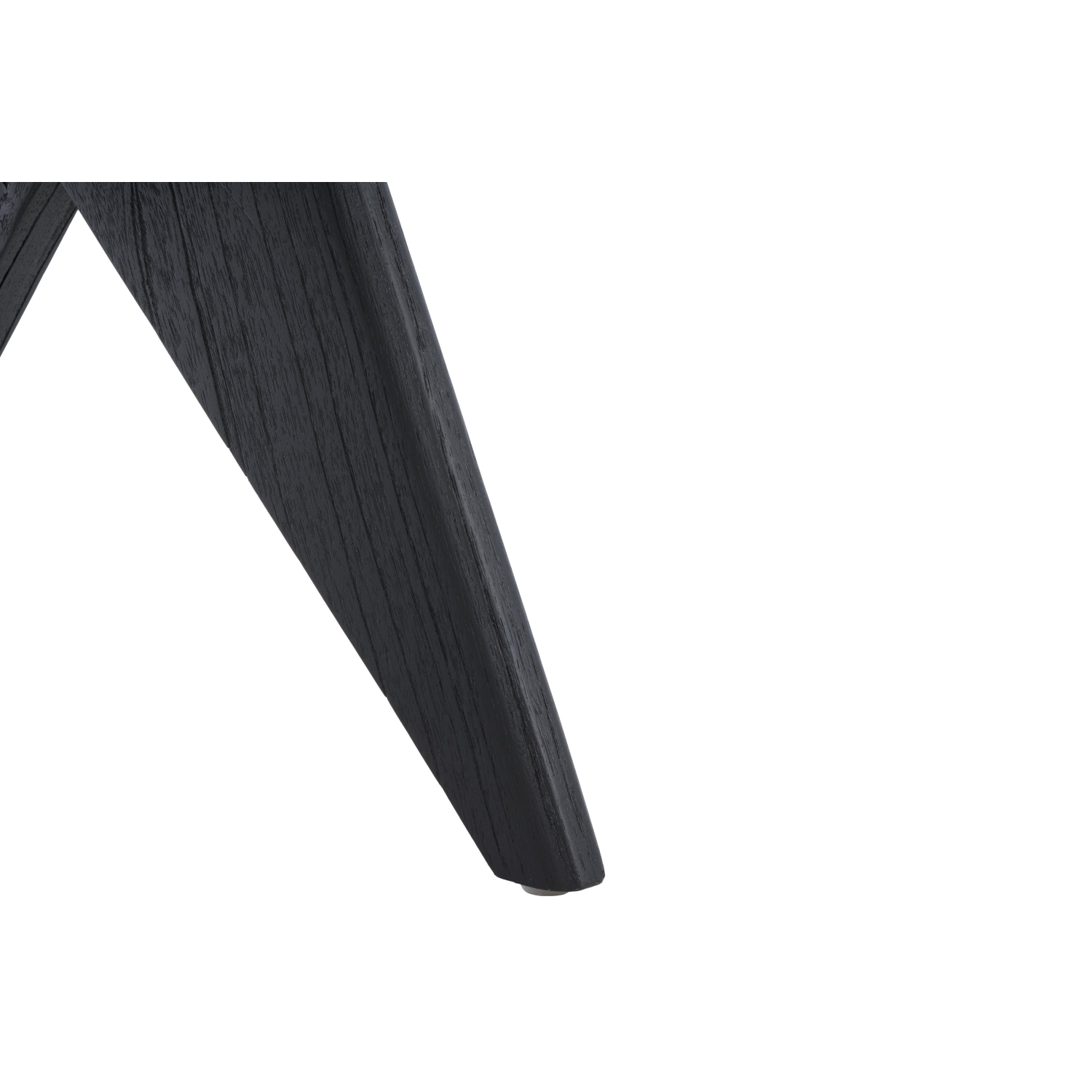 Valencia Alaya Oak Wood Natural Cane Dining Chair, Black