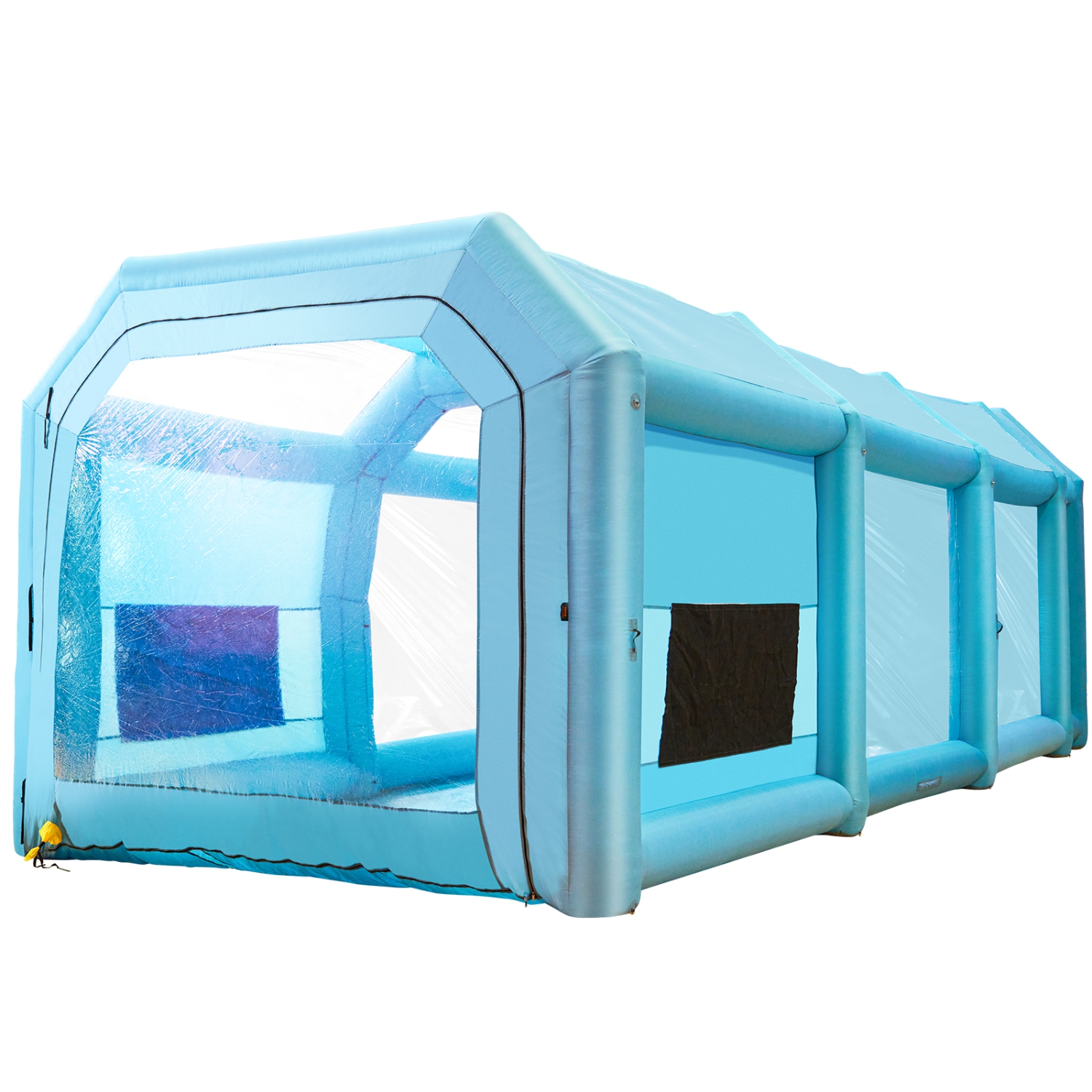 VEVOR 39.4x16.4x13.1 ft Inflatable Spray Paint Booth,with 2 Powerful Blowers, Inflatable Spray Booth with Air Filter System, Car Paint Booth for Car