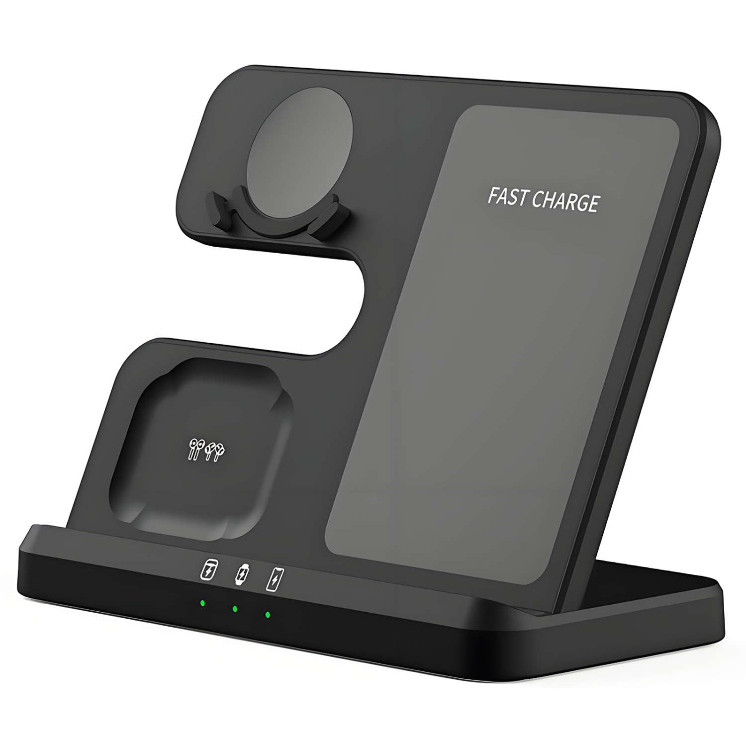 Station de recharge sans fil 3-en-1 pour Galaxy Watch Compatible avec les téléphones Apple et Samsung