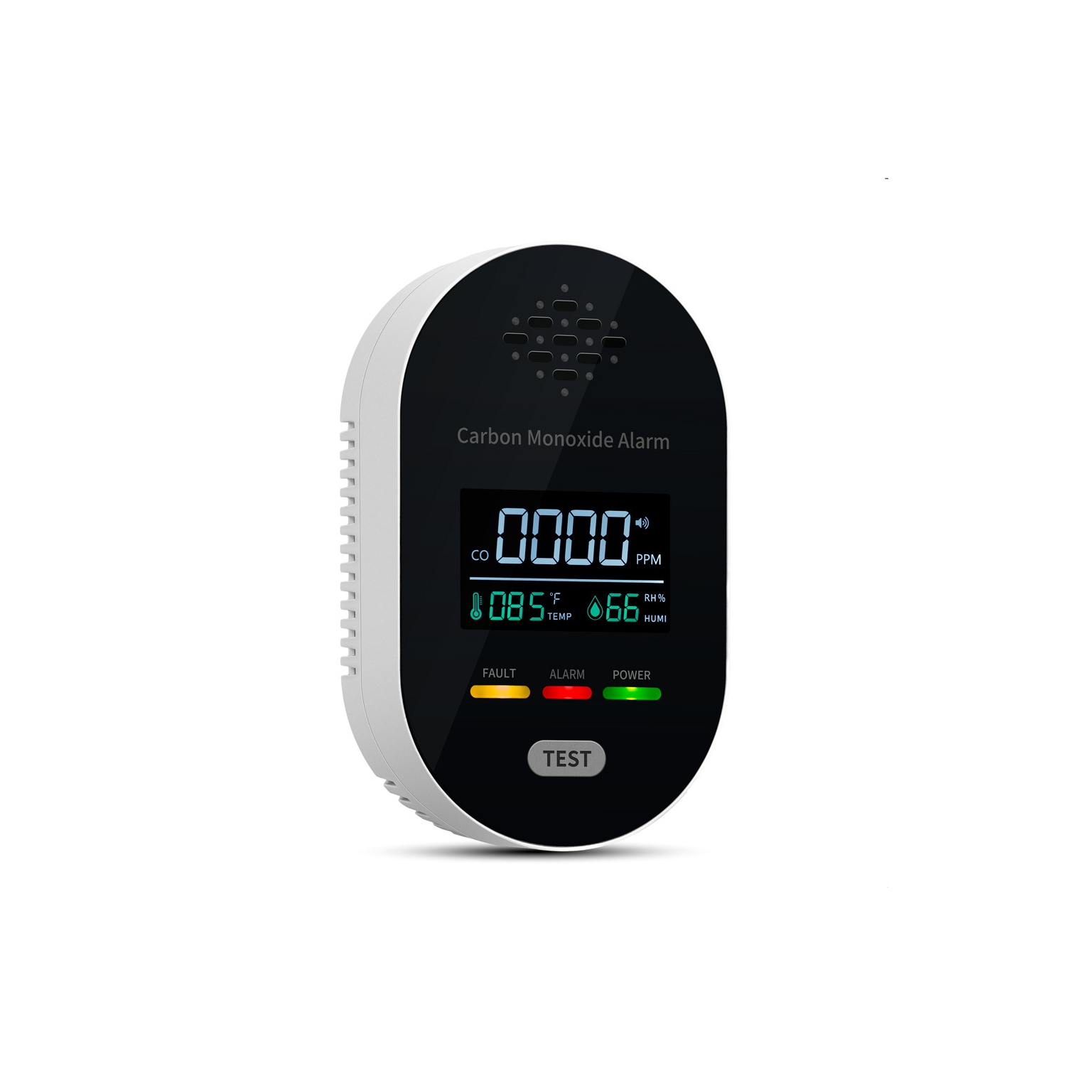 3 in 1 detector, indoor carbon monoxide alarm, with temperature and humidity detector, plug-in gas detector, with LCD display
