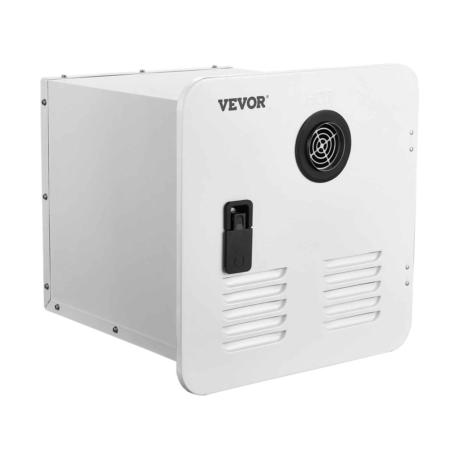 VEVOR 65000BTU RV Tankless Water Heater, Instant Shower with 15 x 15 inches White Door and Remote Controller, Optimized Comfort Performance Hot