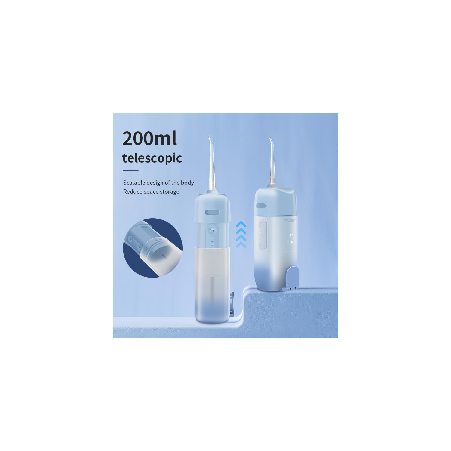 Hydropulseur électrique sans fil à irrigateur buccal Hydropulseur portatif pour dents Brosse à dents rechargeable