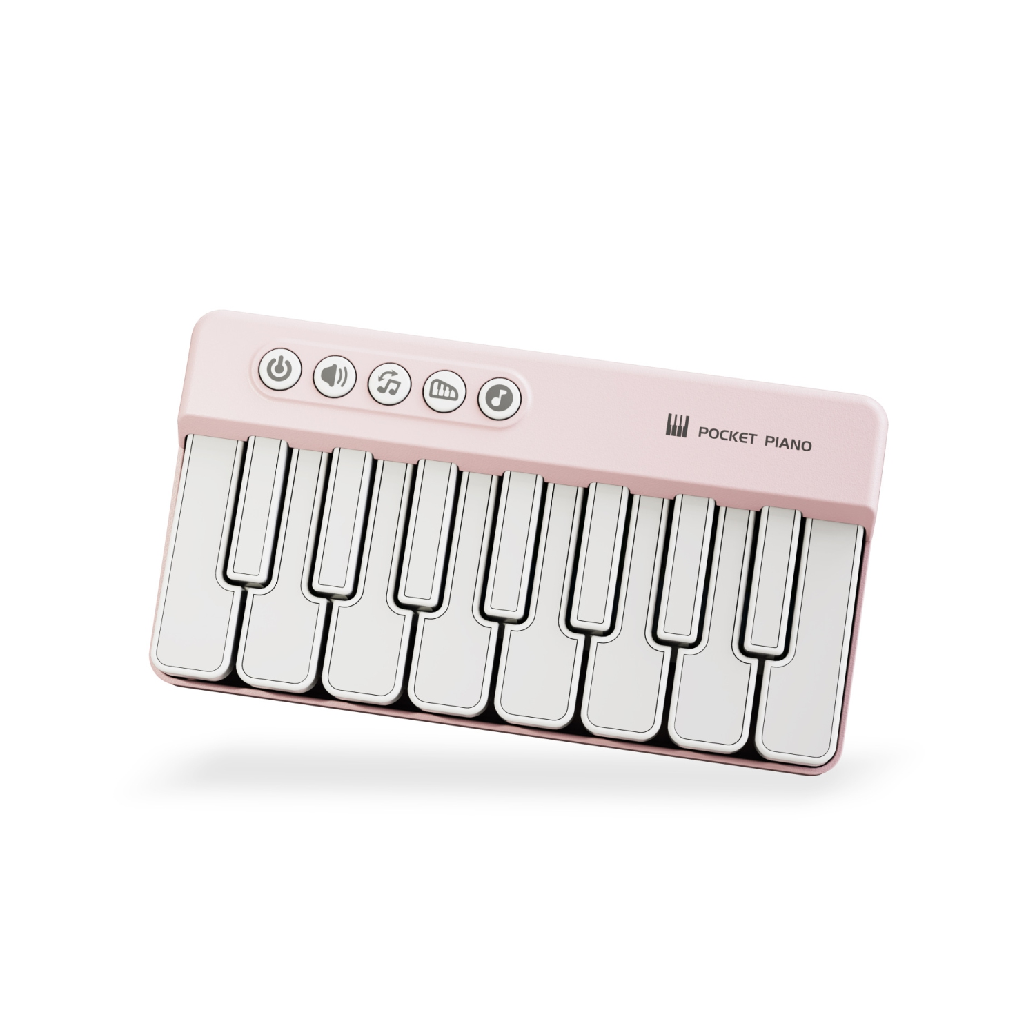 Pocket piano toy, light piano, sturdy piano, baby piano toy, electronic piano - pink