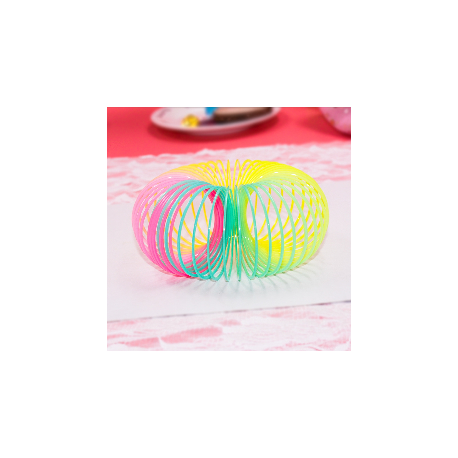 Walking spring toy, magic rainbow colors, large size, suitable for boys and girls of all ages