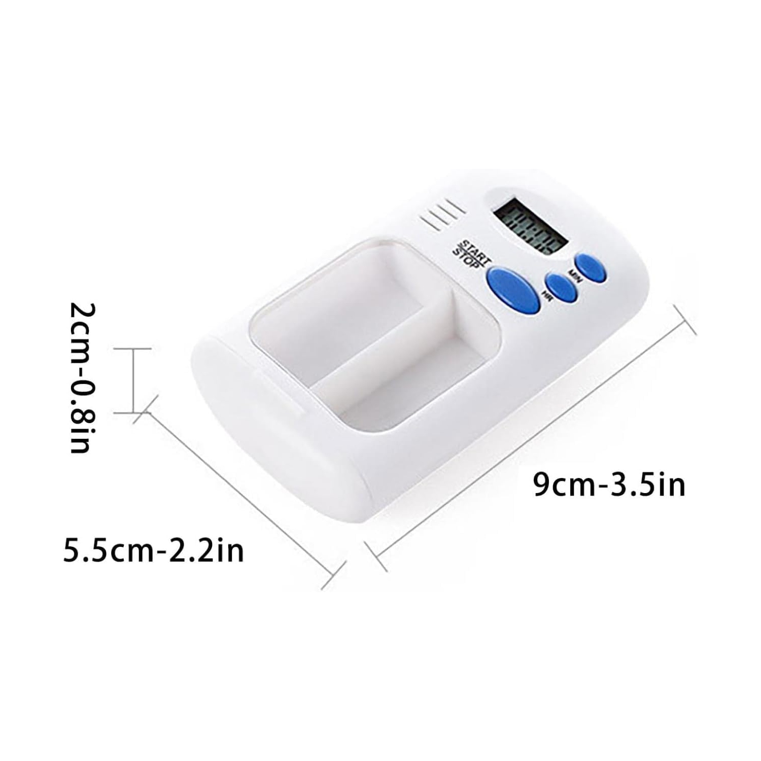 Portable Pill Reminder Box, Medication Alarm Timer, Electronic Organizer for Seniors, Alzheimer's and Dementia Patients