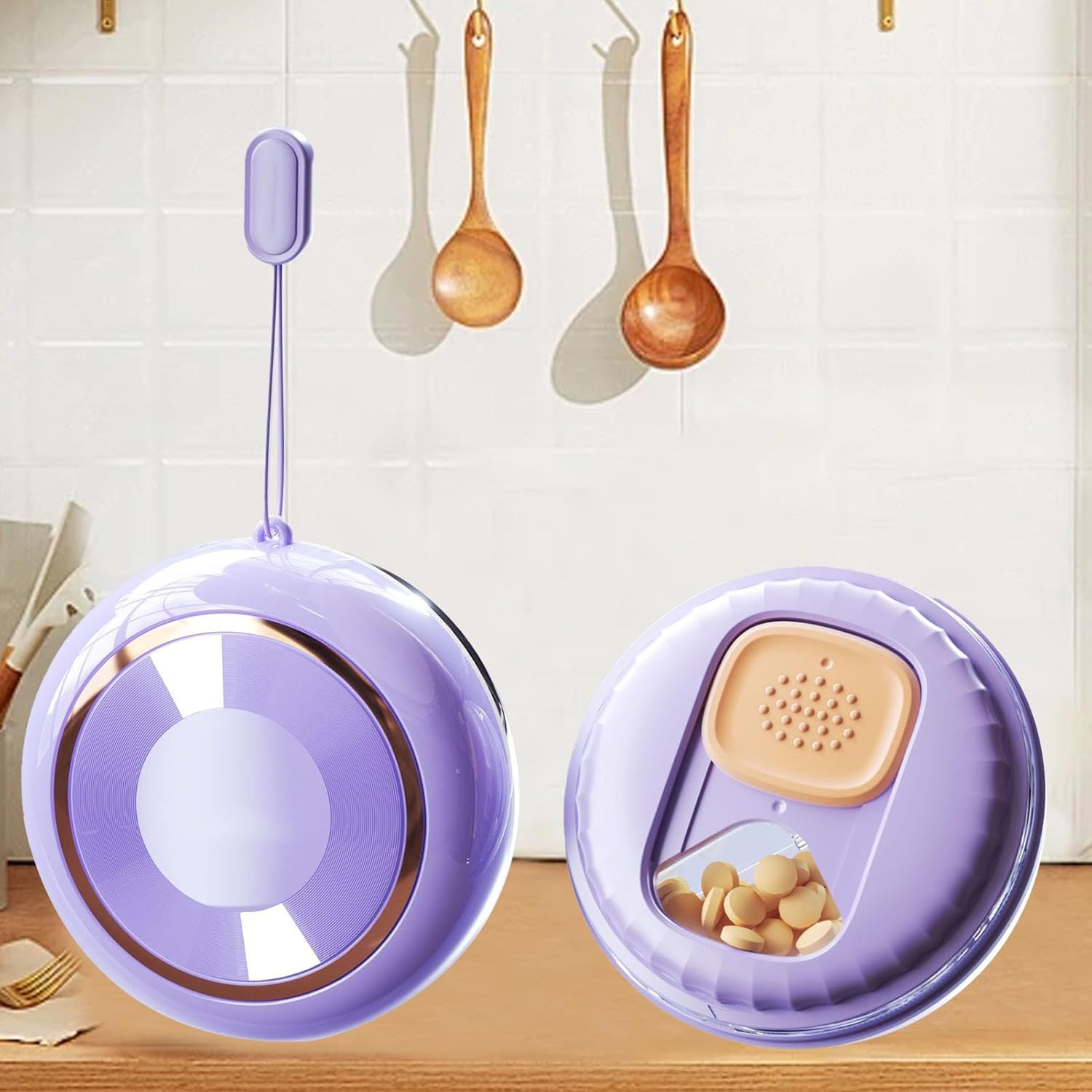 Travel Daily Pill Storage Box, 4 Compartment Pill Box, Mini Pill Box, Packaging Box Waterproof and Moisture-proof, Portable Daily Pill Box for