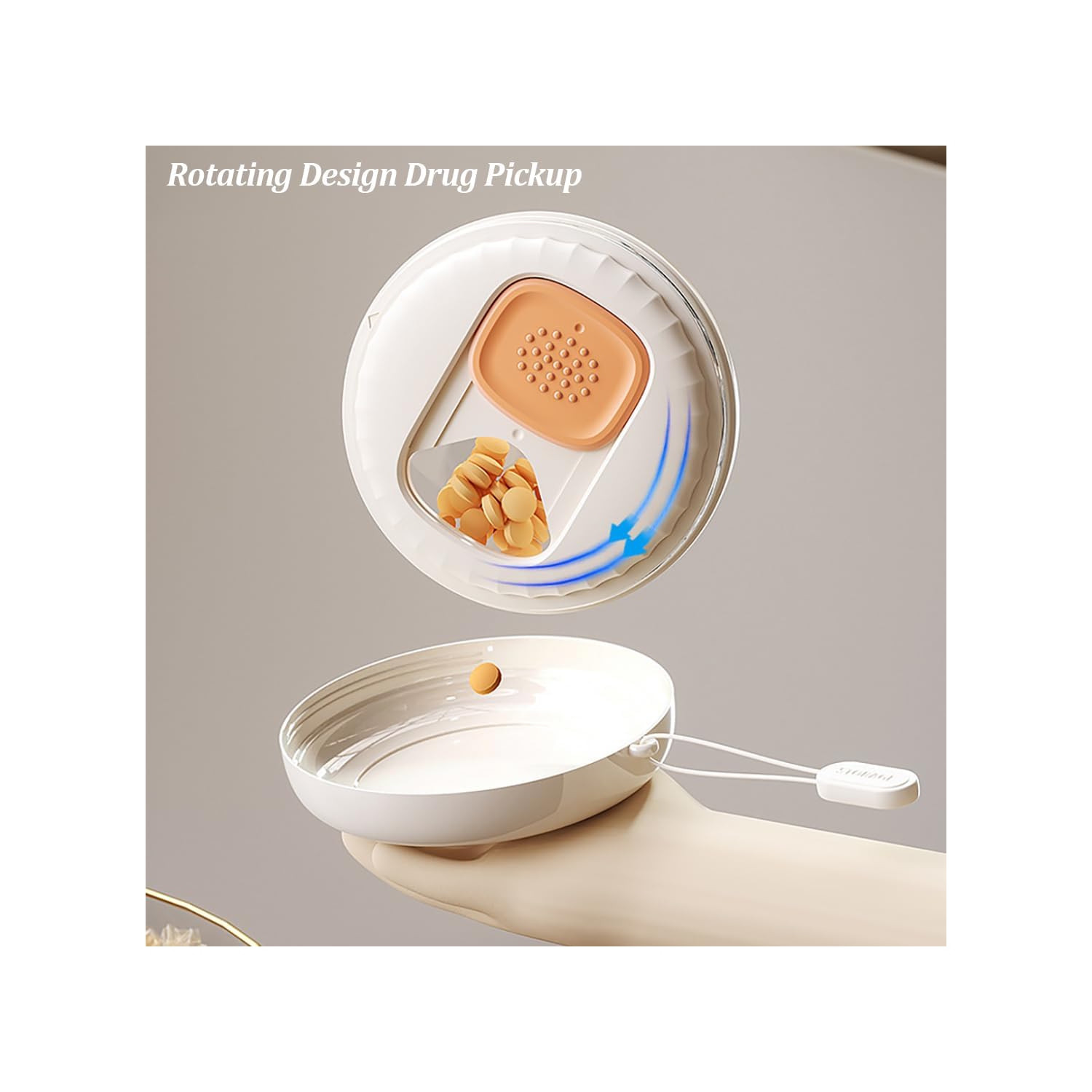 Travel Daily Pill Storage Box, 4 Compartment Pill Box, Mini Pill Box, Packaging Box Waterproof and Moisture-proof, Portable Daily Pill Box for