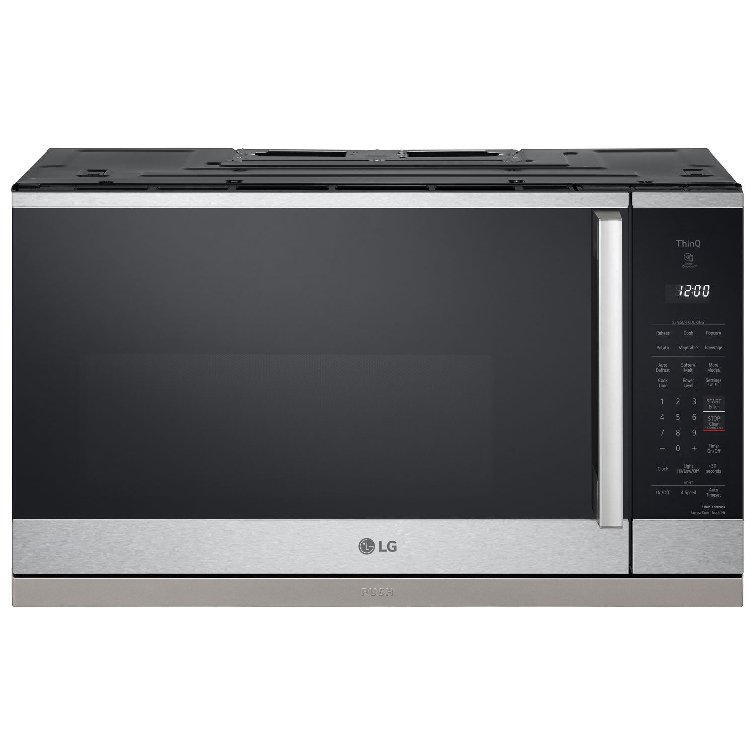LG ThinQ Over-The-Range Microwave - 2.1 Cu. Ft. - Stainless Steel