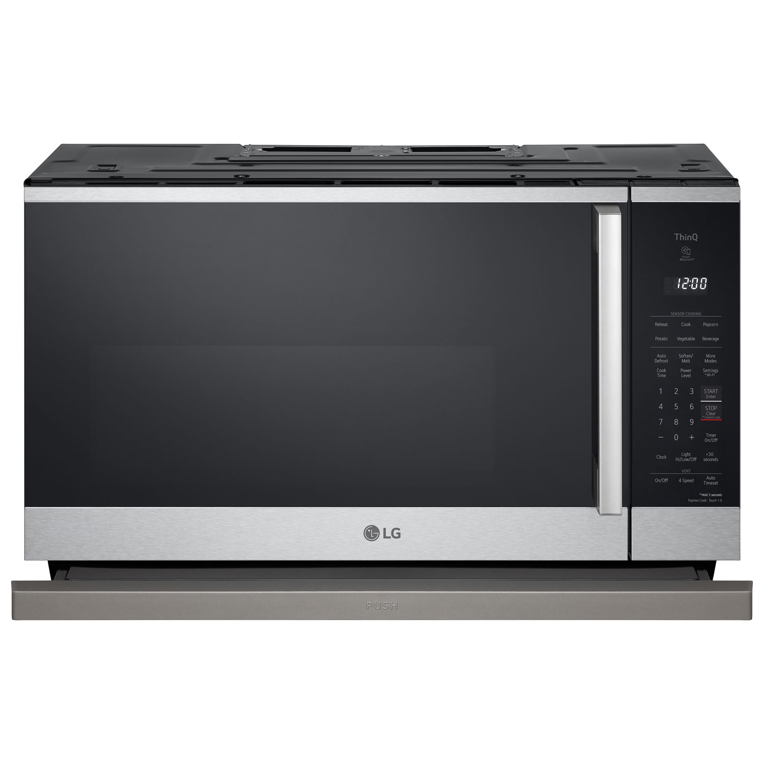 LG ThinQ Over-The-Range Microwave - 2.1 Cu. Ft. - Stainless Steel
