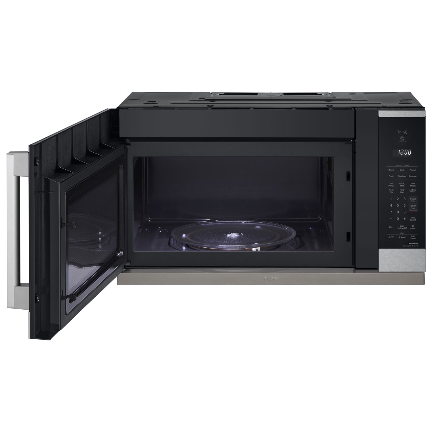 LG ThinQ Over-The-Range Microwave - 2.1 Cu. Ft. - Stainless Steel