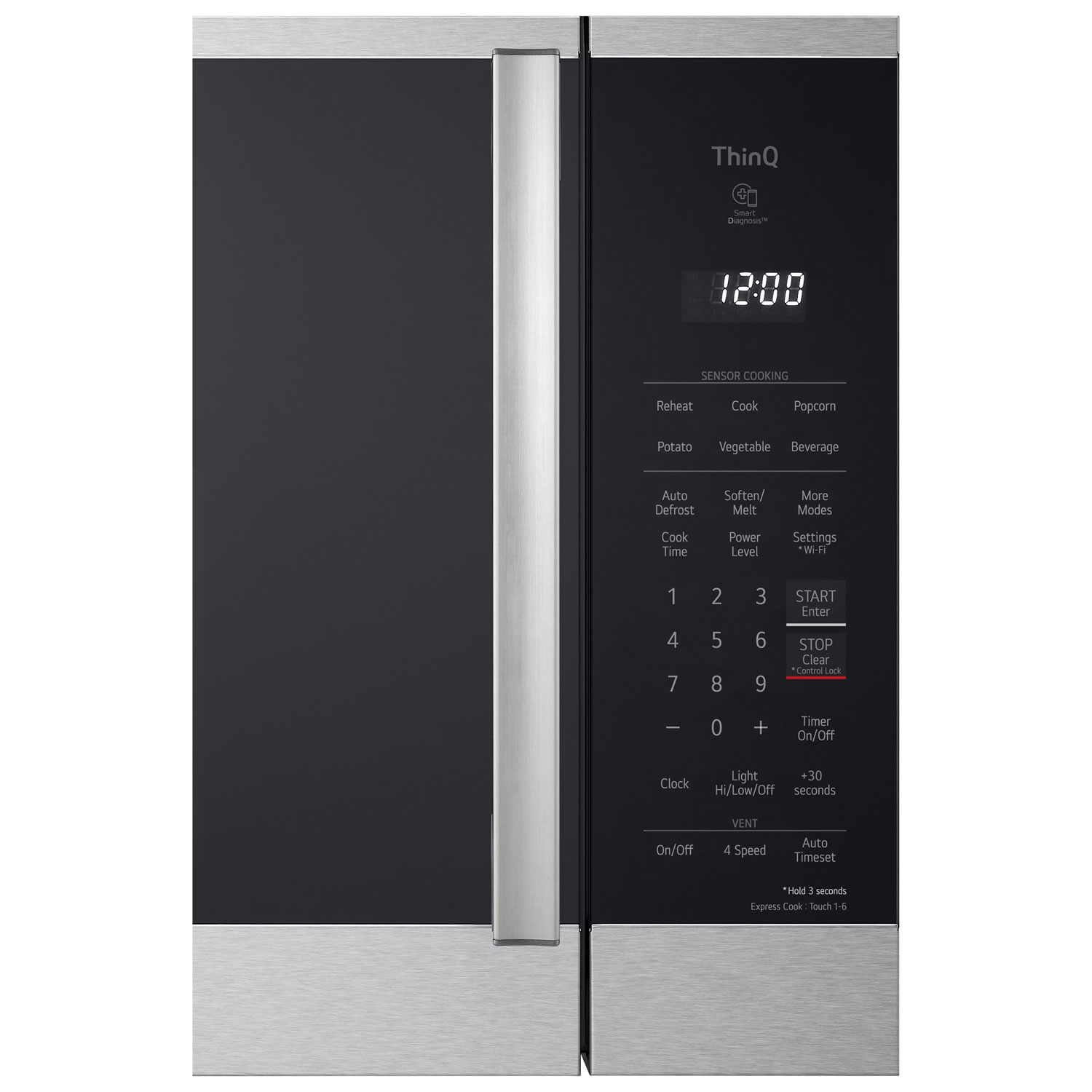 LG ThinQ Over-The-Range Microwave - 2.1 Cu. Ft. - Stainless Steel