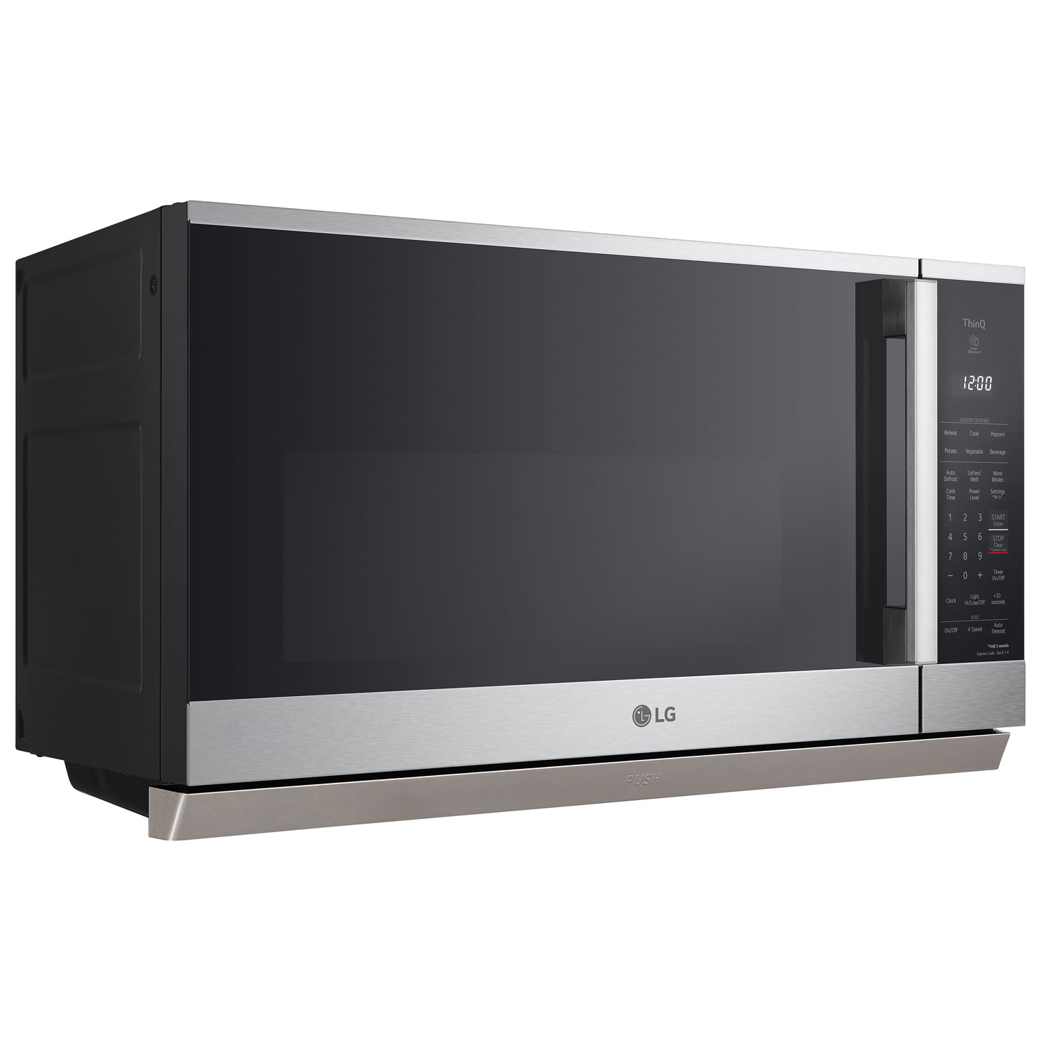 LG ThinQ Over-The-Range Microwave - 2.1 Cu. Ft. - Stainless Steel