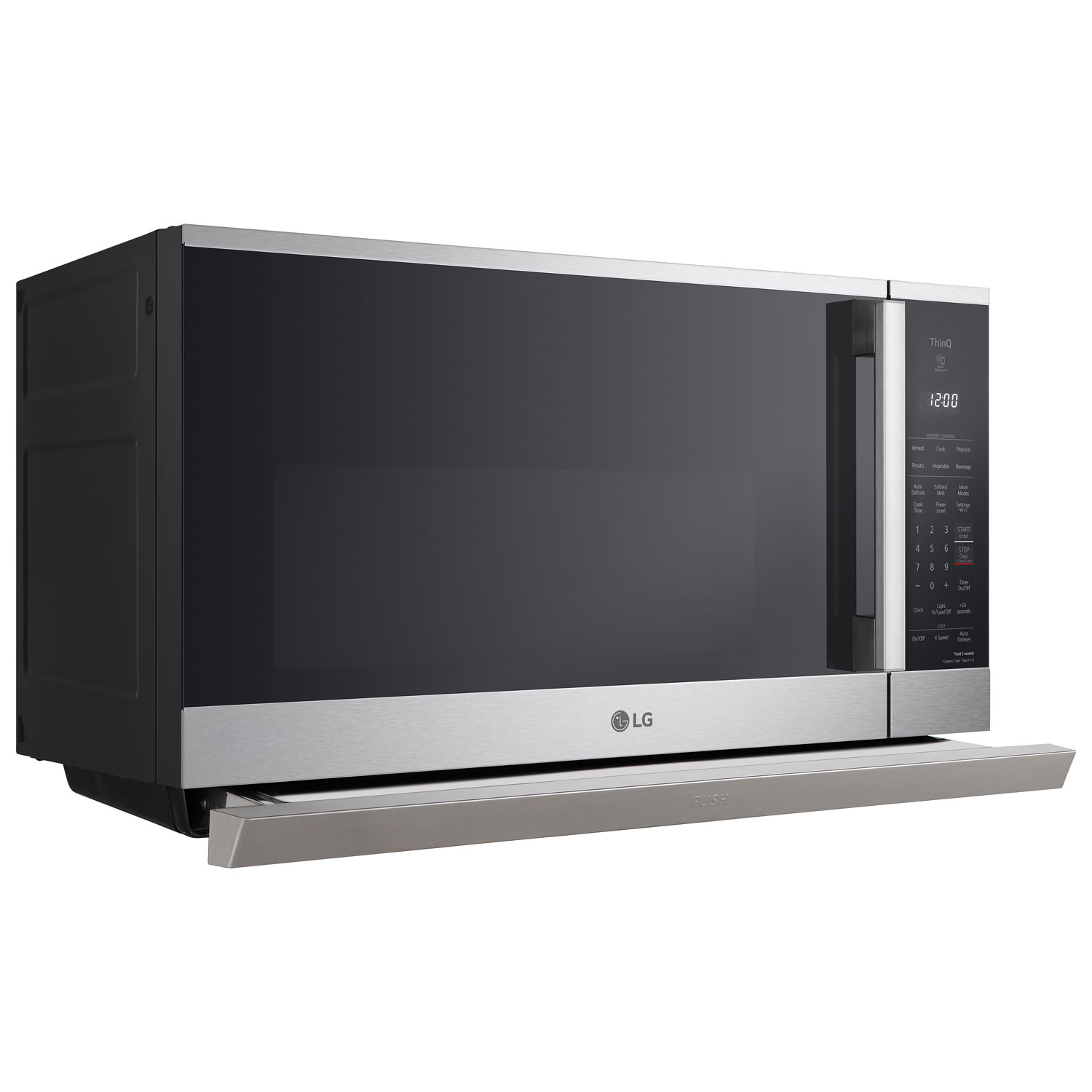 LG ThinQ Over-The-Range Microwave - 2.1 Cu. Ft. - Stainless Steel