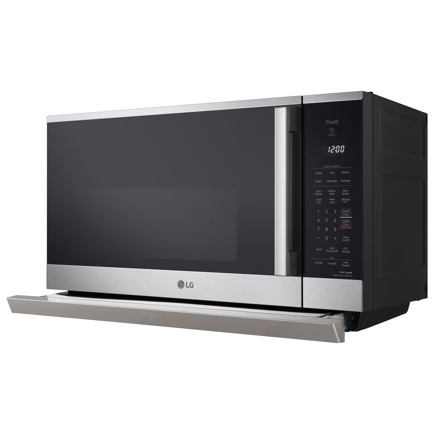 LG ThinQ Over-The-Range Microwave - 2.1 Cu. Ft. - Stainless Steel
