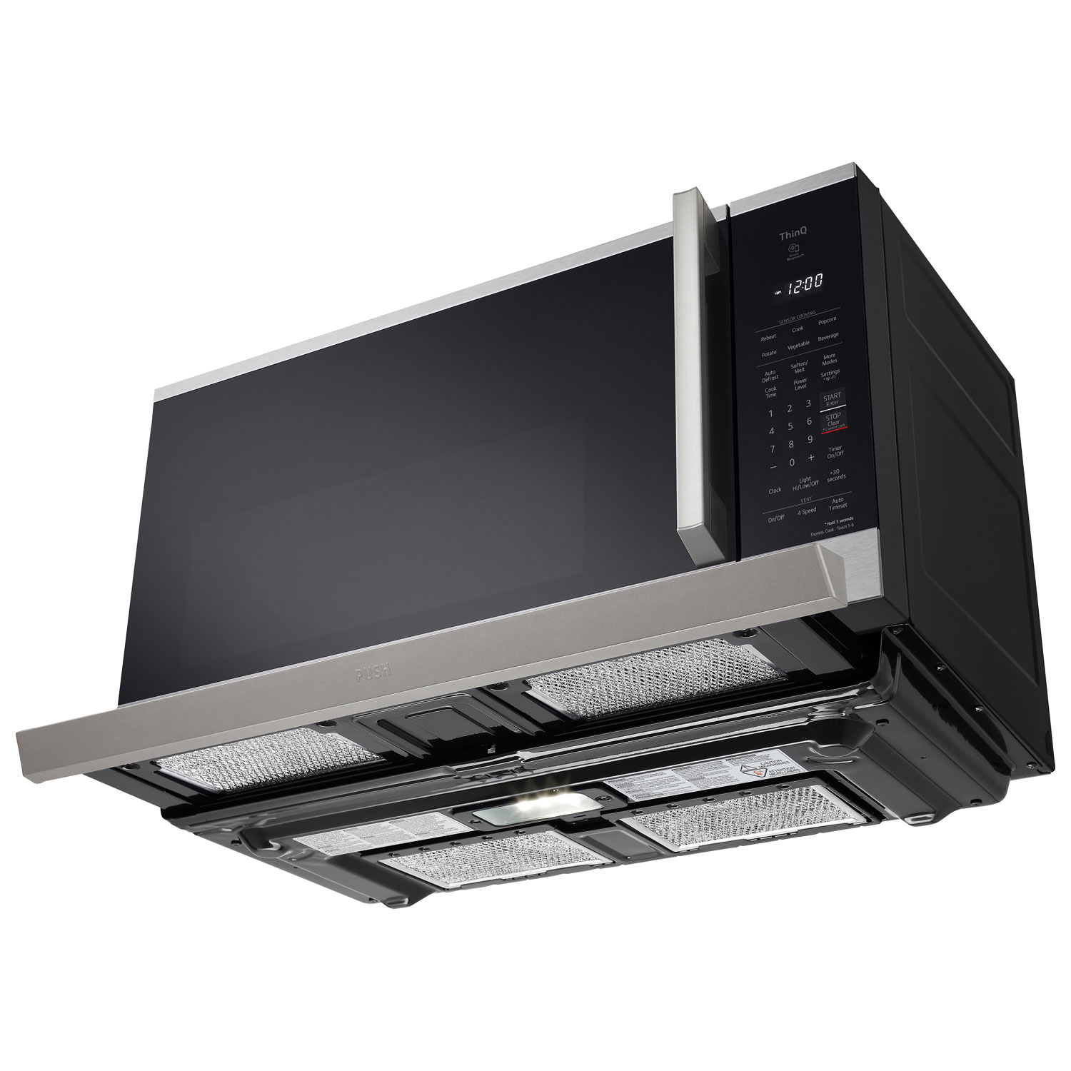 LG ThinQ Over-The-Range Microwave - 2.1 Cu. Ft. - Stainless Steel