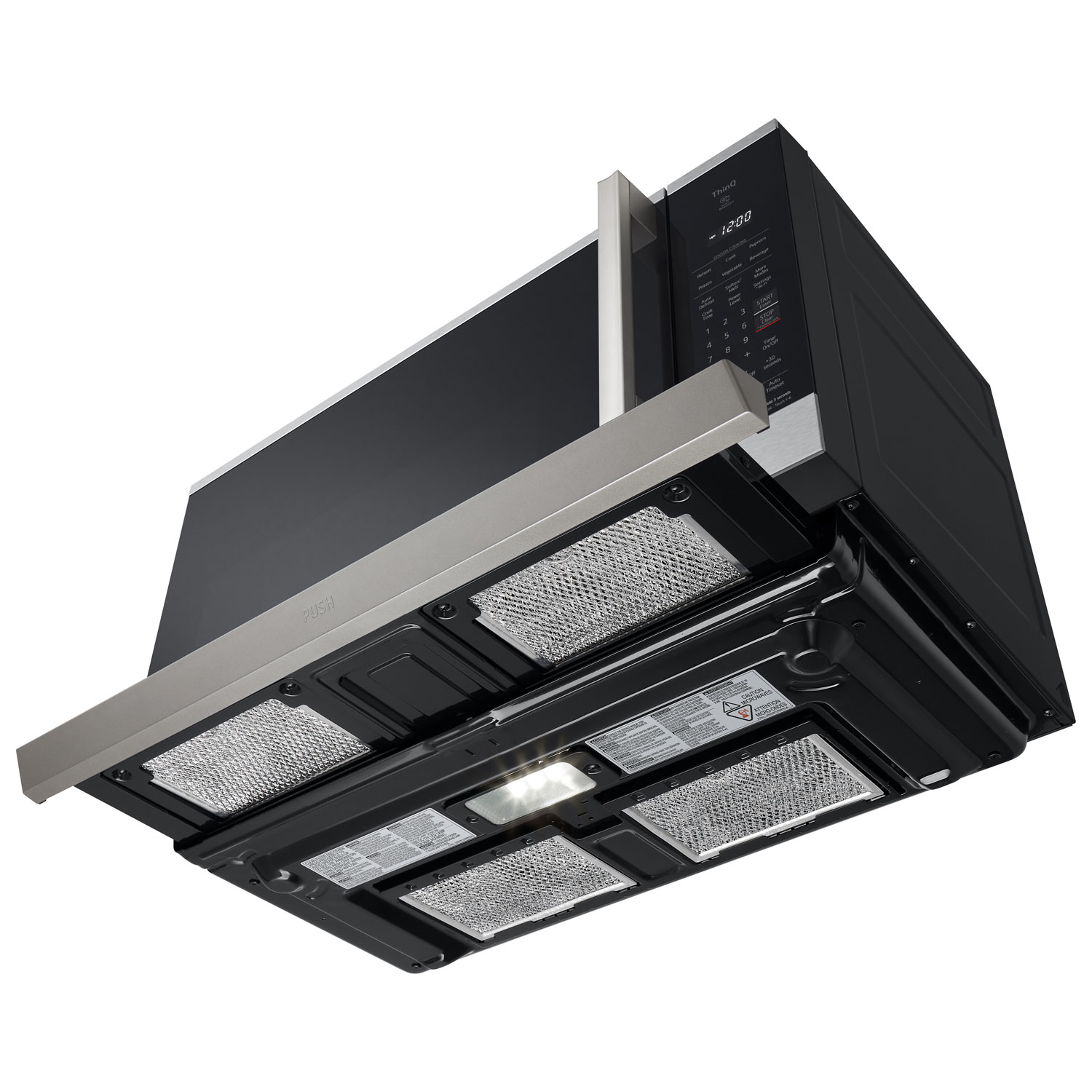 LG ThinQ Over-The-Range Microwave - 2.1 Cu. Ft. - Stainless Steel