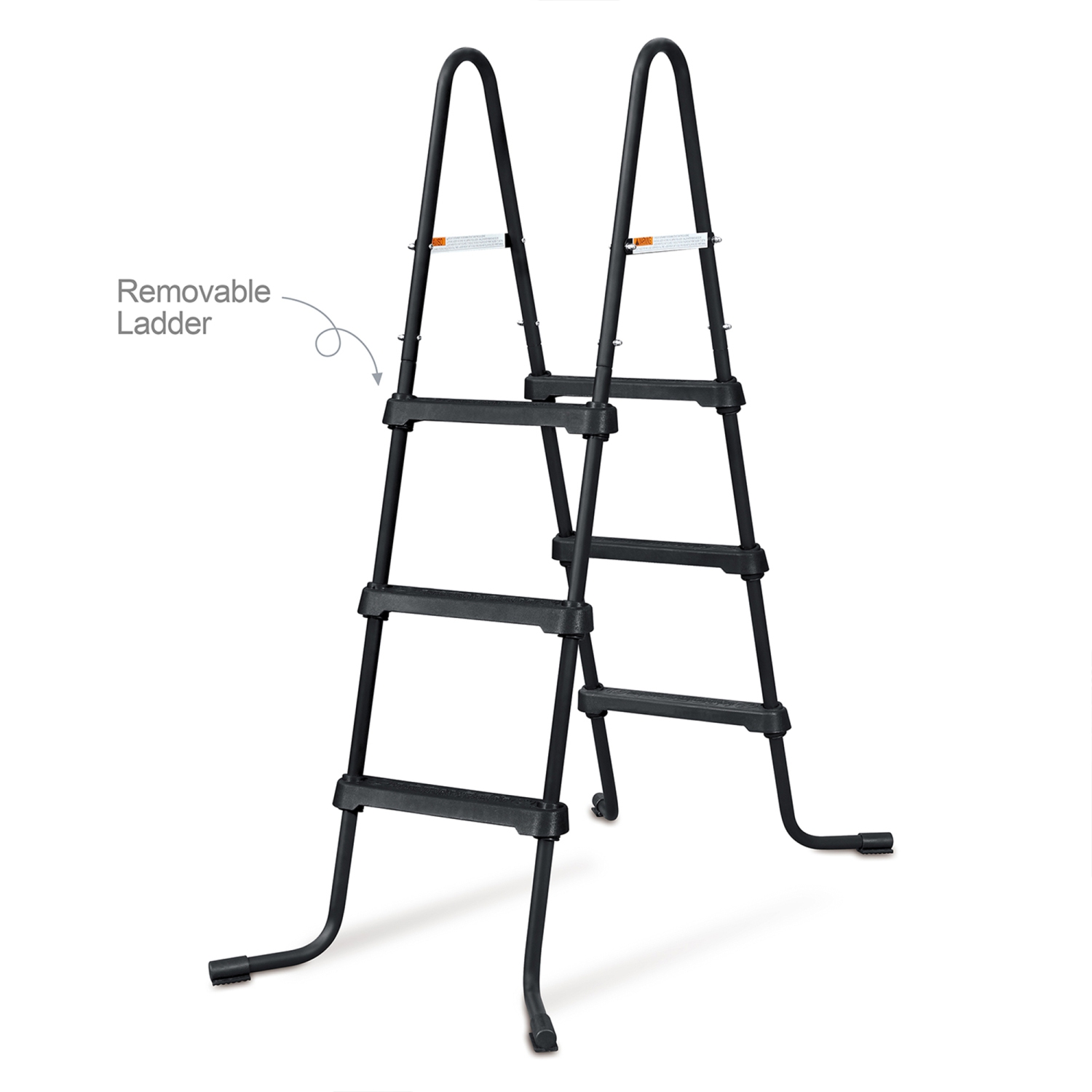 Funsicle 36" SureStep 3 Stair Outdoor Above Ground Swimming Pool Ladder, Black