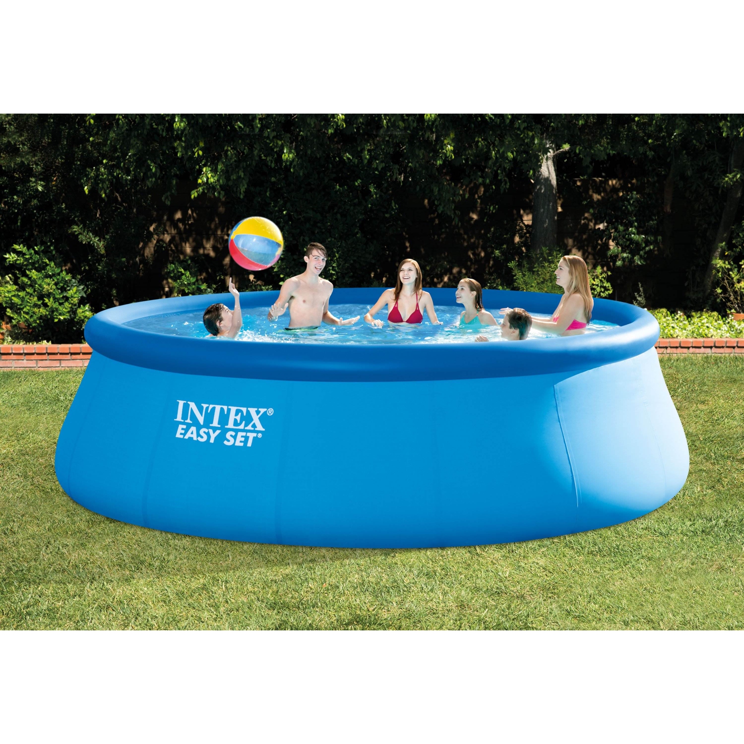 Ensemble de piscine facile 15&nbsp;pi x 48&nbsp;po d'Intex avec pompe filtrante à disjoncteur différentiel de 1000 gal/h 26167