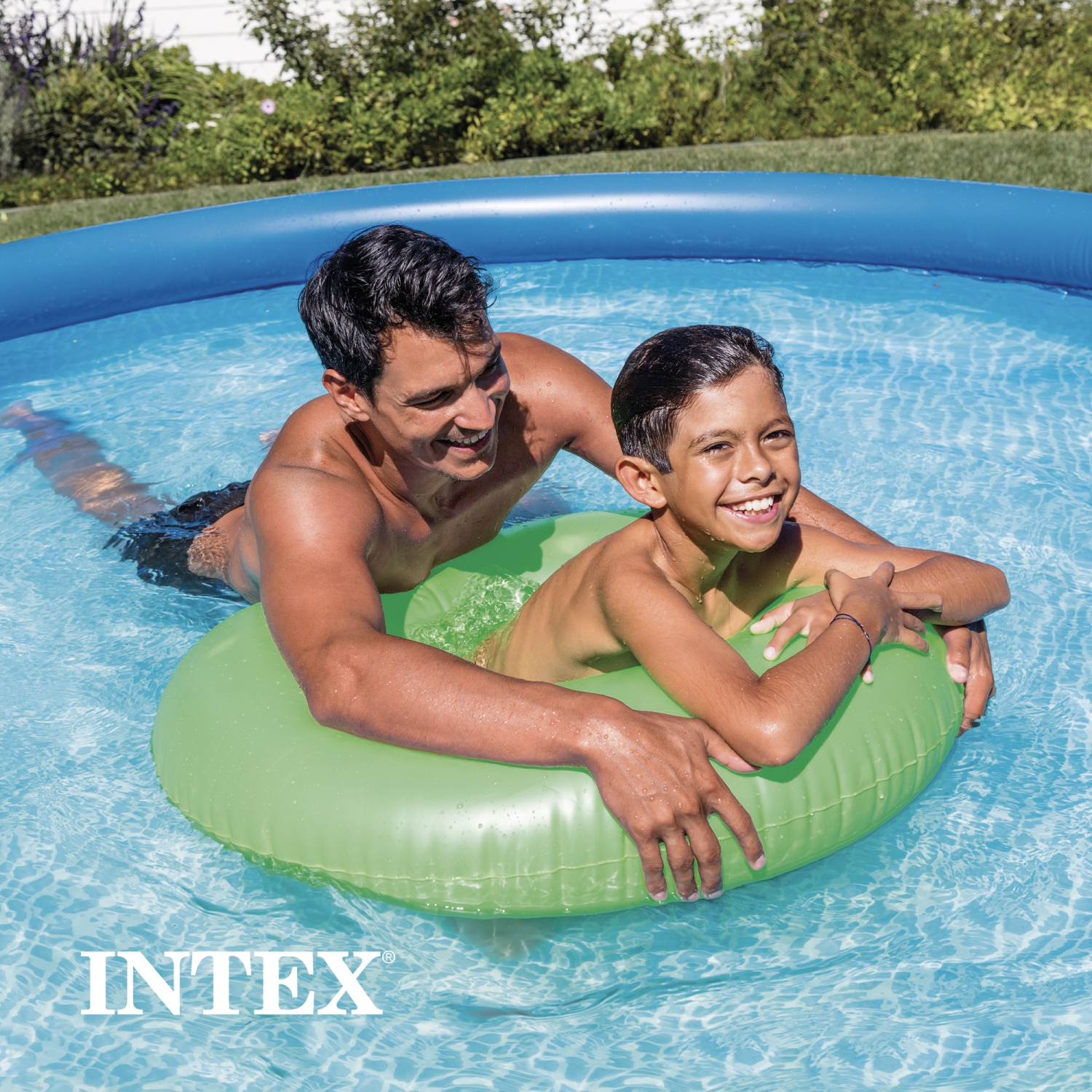 Intex Easy Set 10 Foot x 30 Inch Above Ground Inflatable Round Swimming Pool