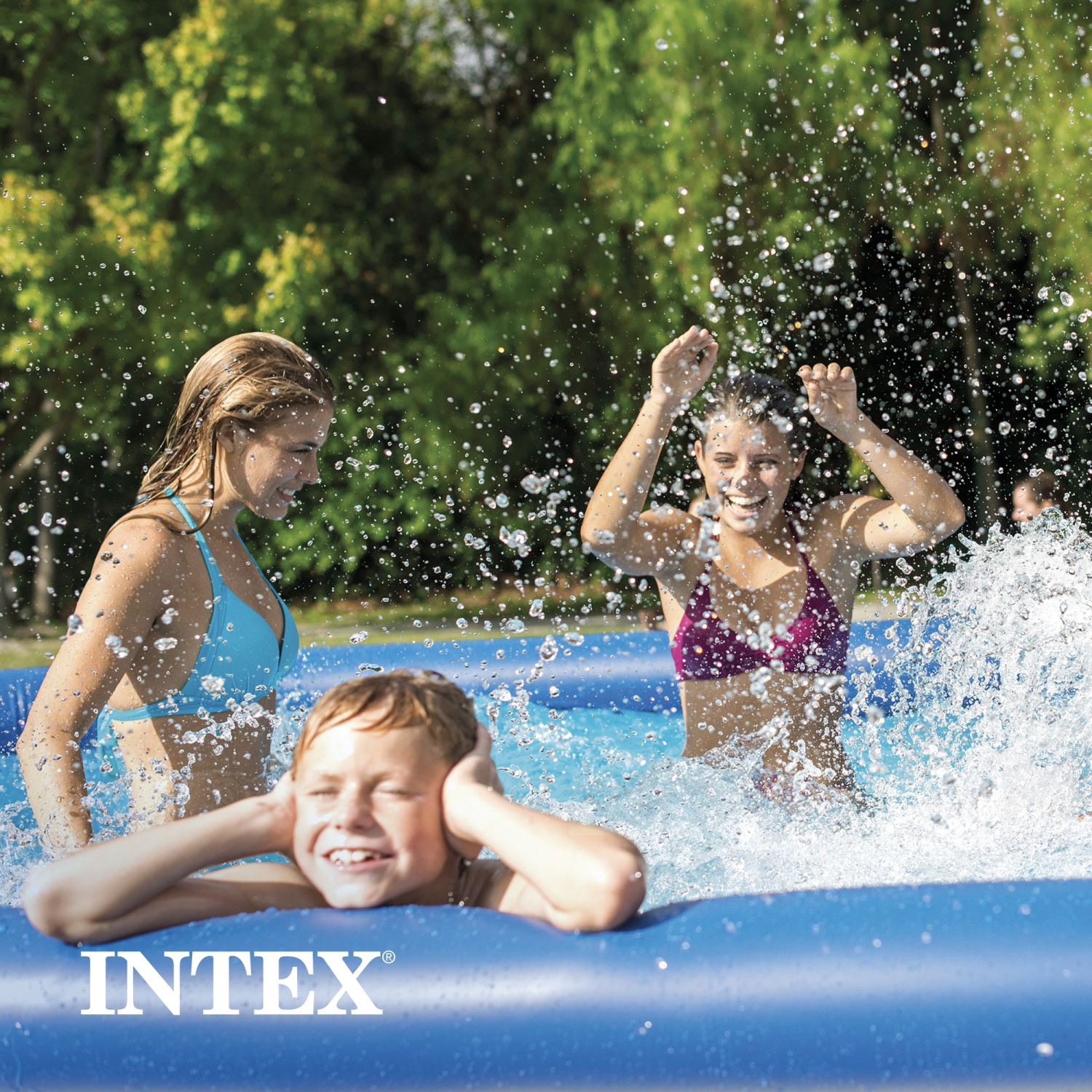 Intex Easy Set 10 Foot x 30 Inch Above Ground Inflatable Round Swimming Pool