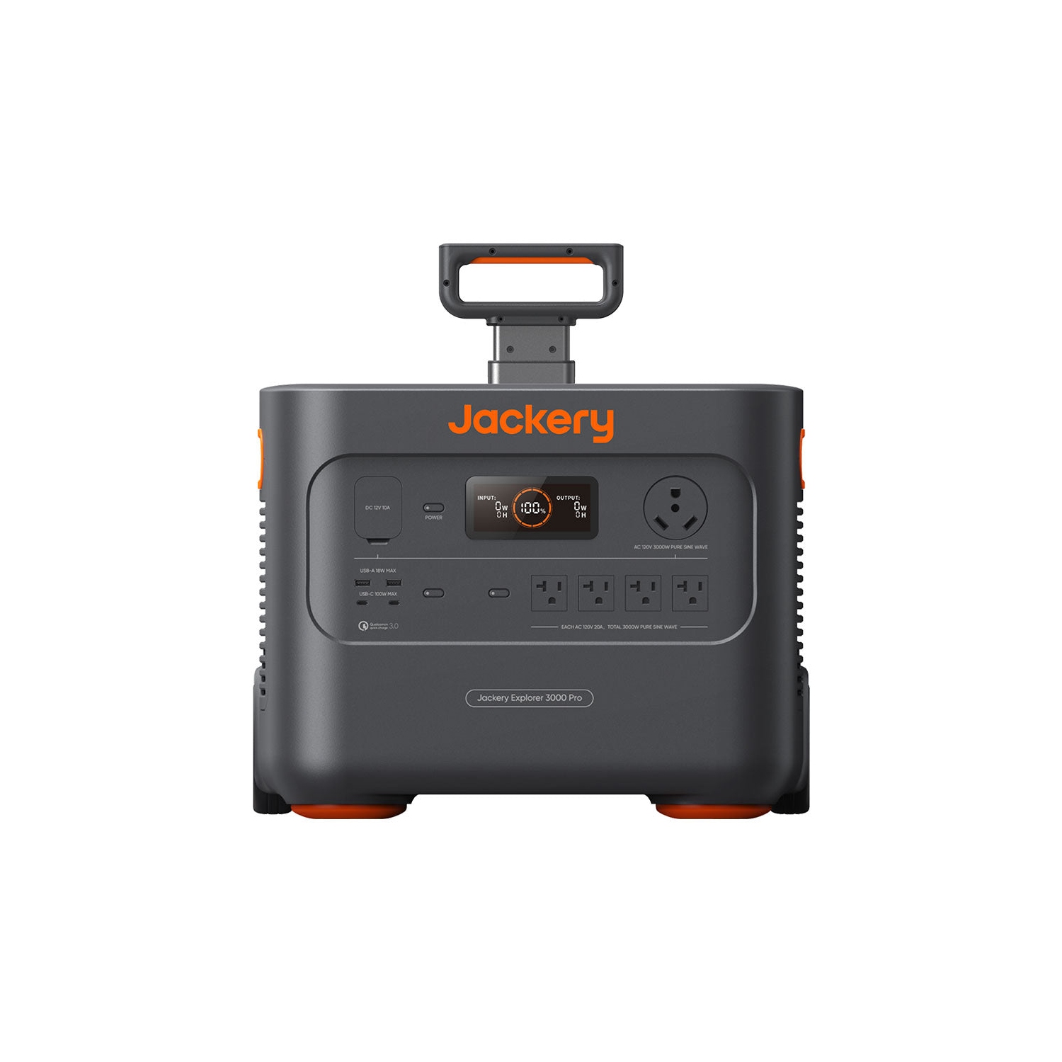 Station d'alimentation portative Explorer 3000 Pro de Jackery, génératrice solaire avec 3024Wh, 2,4 h à charge complète