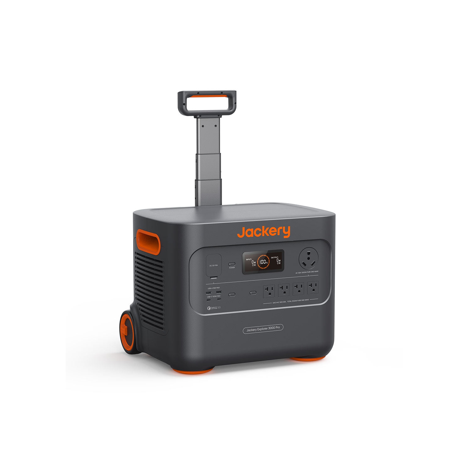 Station d'alimentation portative Explorer 3000 Pro de Jackery, génératrice solaire avec 3024Wh, 2,4 h à charge complète