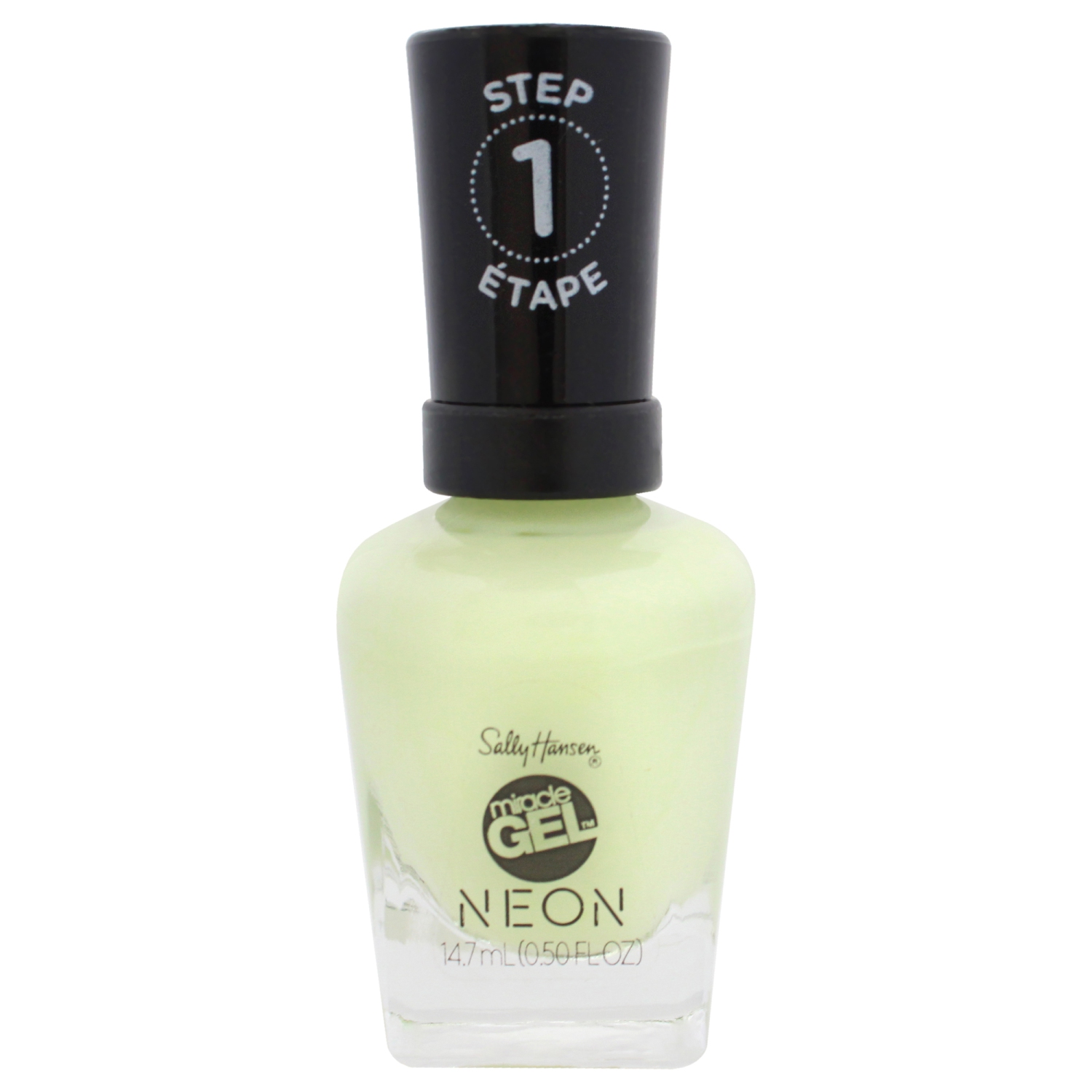 Miracle Gel Neon - 055 Lemon Chillo by Sally Hansen for Women - 0.5 oz Nail Polish