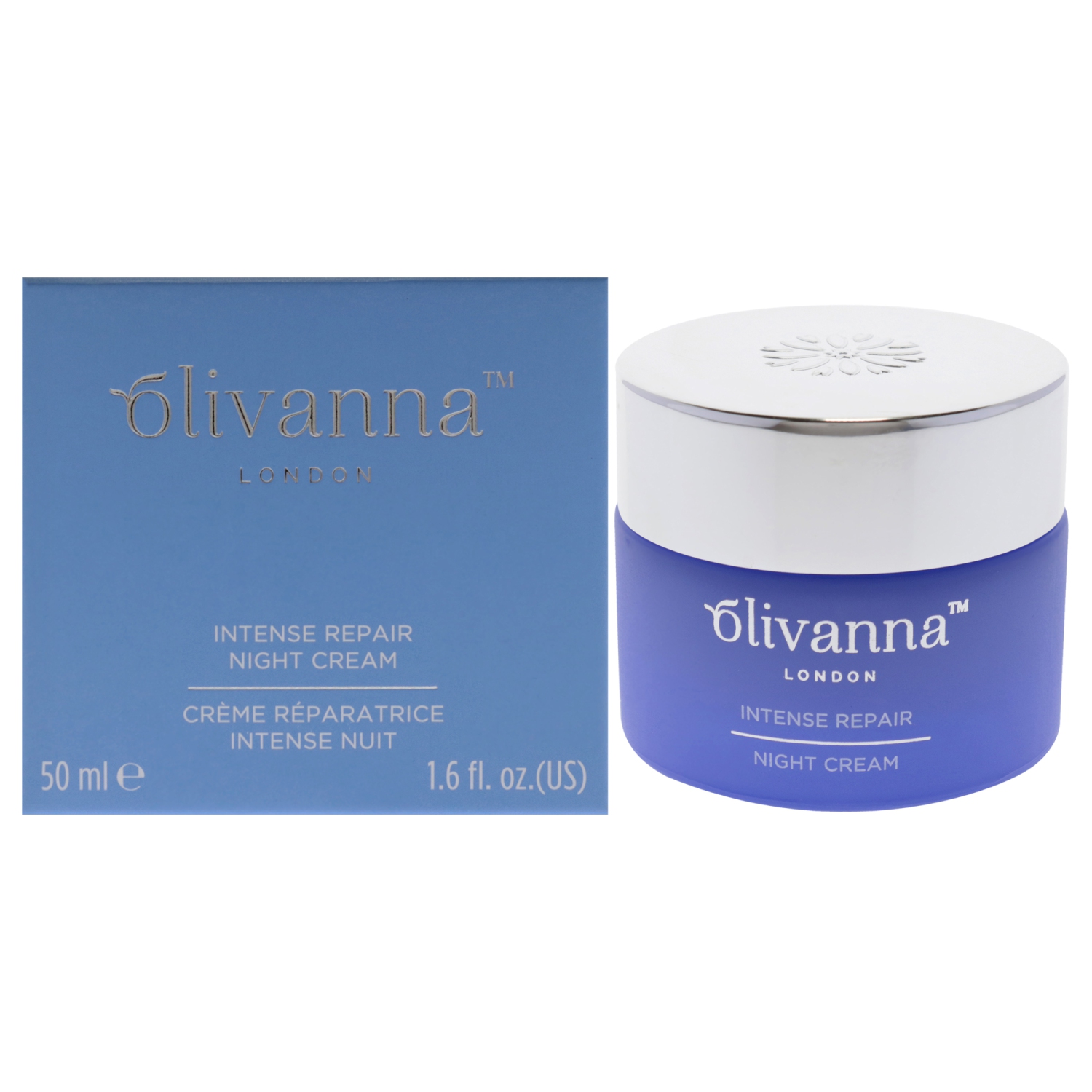 Crème de nuit Intense Repair par Olivanna pour Femme - 1,6&nbsp;oz Crème