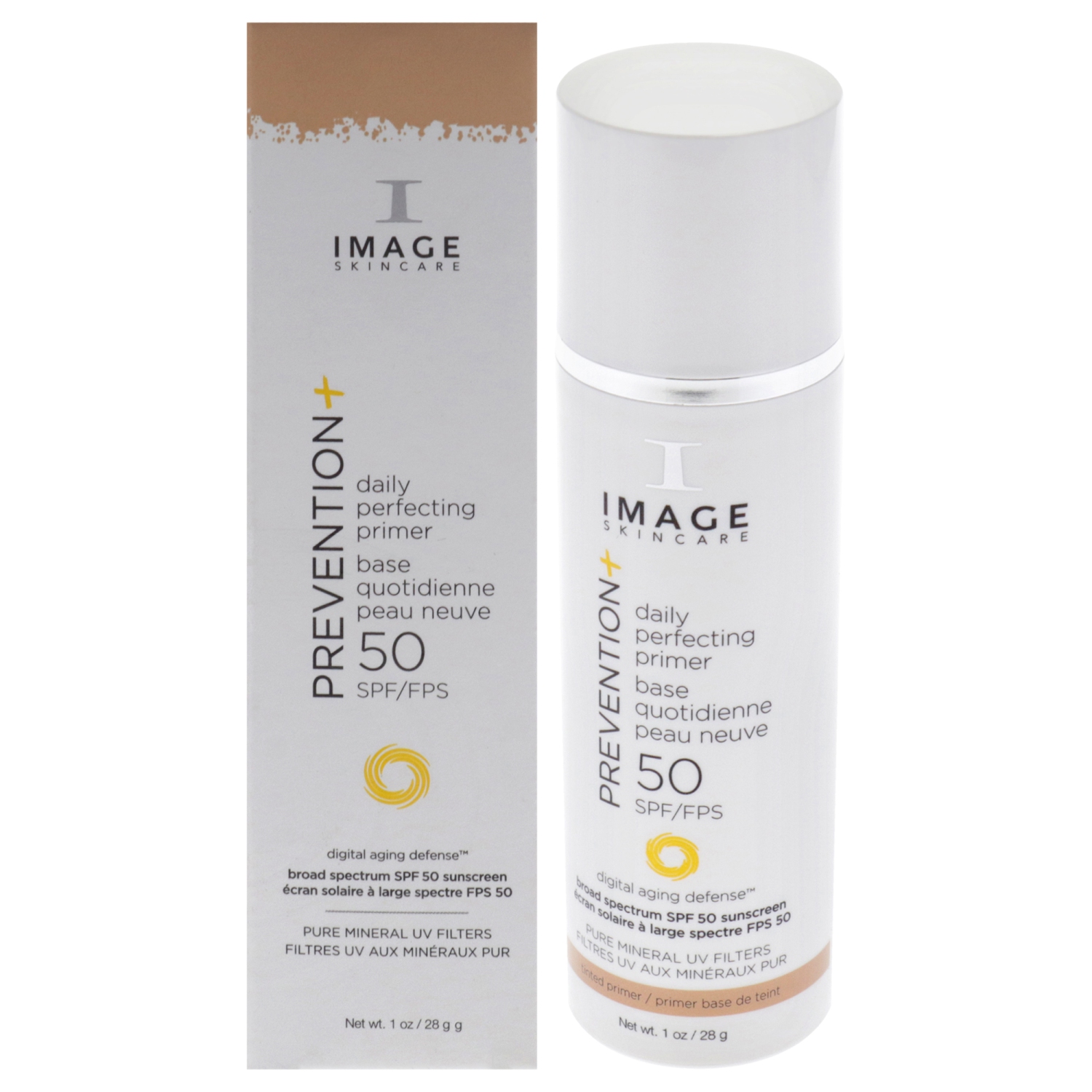 Prevention Plus Daily Perfecting Primer SPF 50 by Image for Women - 1 oz Sunscreen