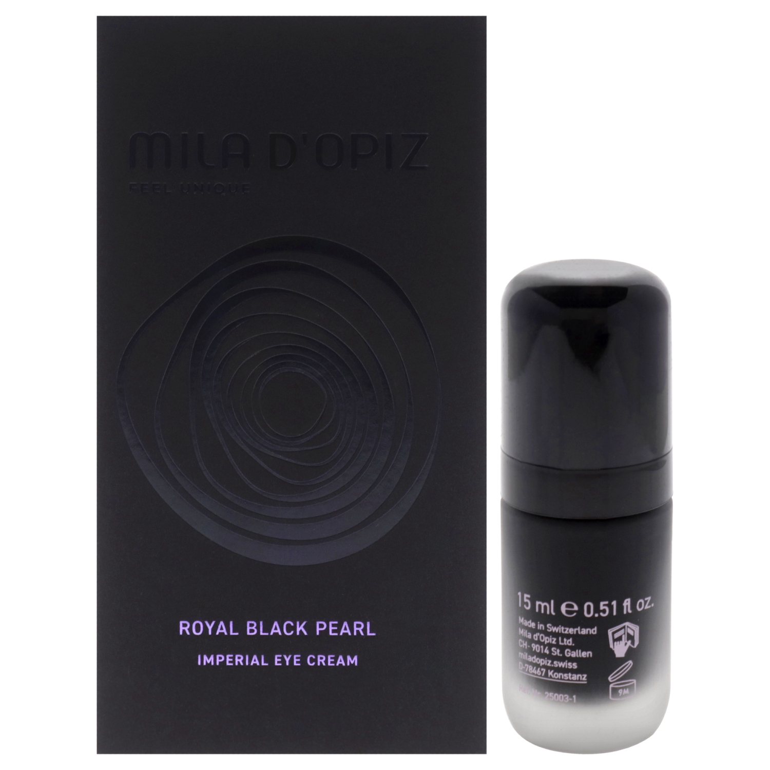 Crème pour les yeux Royal Black Pearl Imperial de Mila D Opiz pour femme - 0,51&nbsp;oz crème