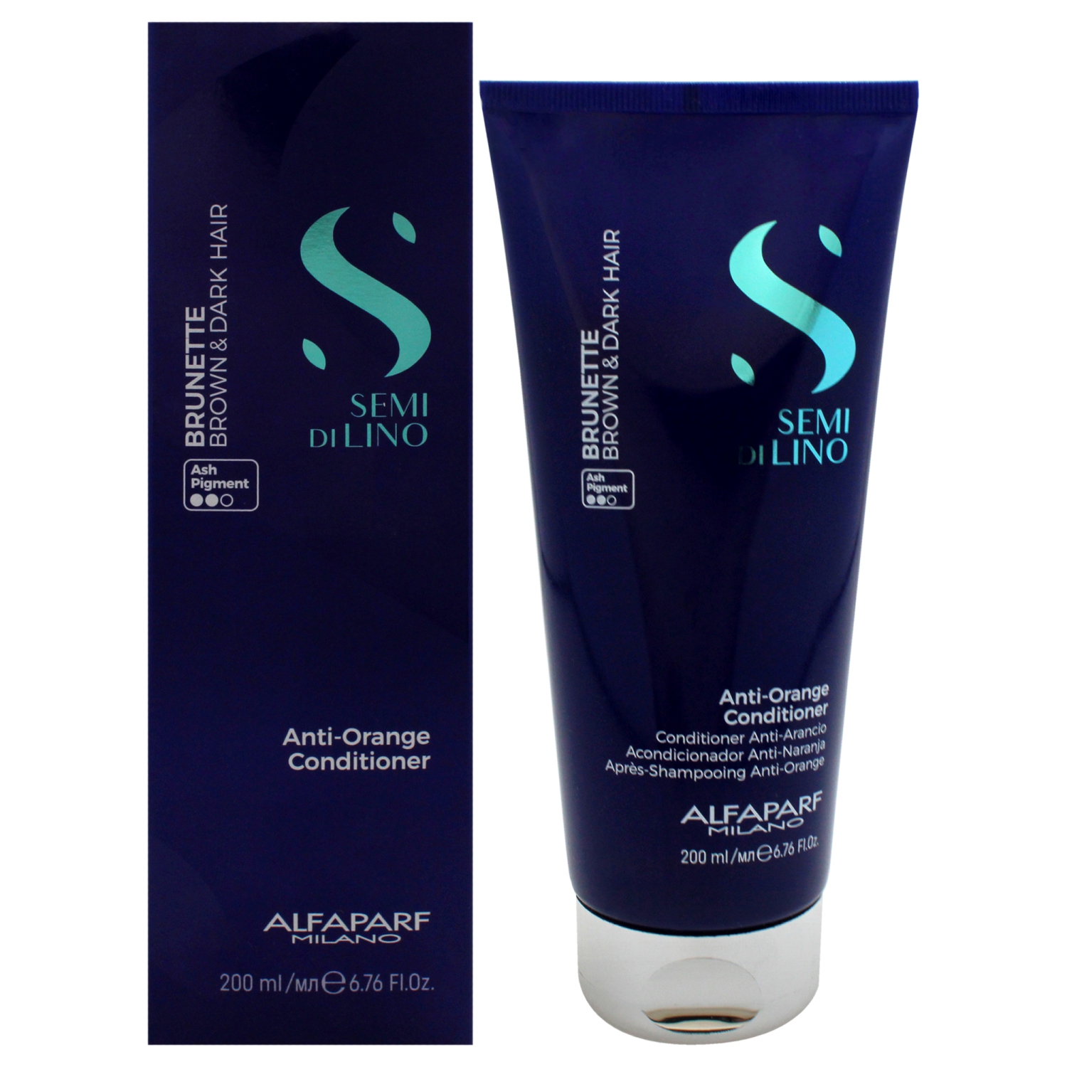 Alfaparf par Alfaparf SEMI DI LINO BRUNETTE ANTI-ORANGE CONDITIONER 6,76 OZ