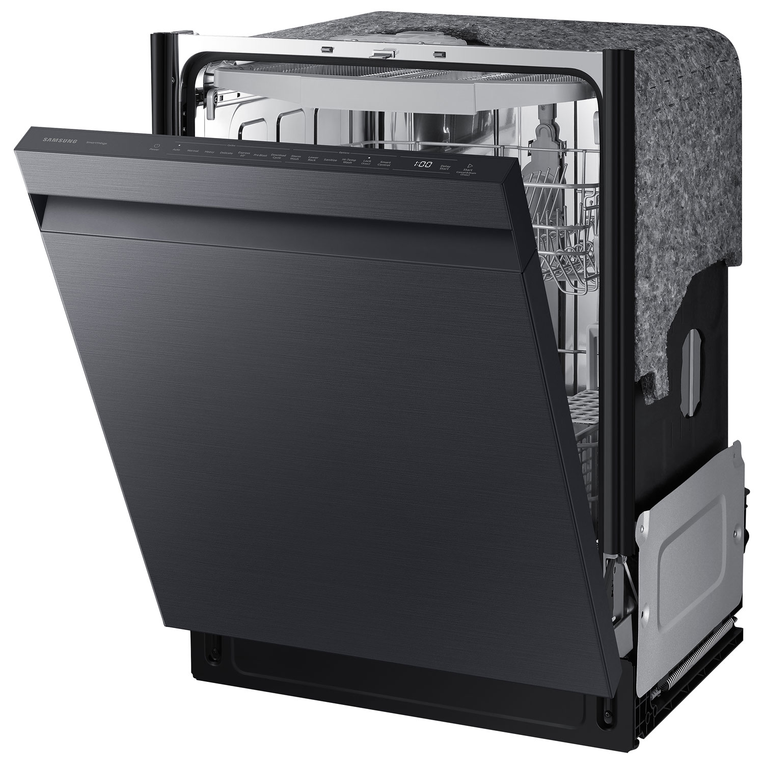 Samsung 24" 46dB Built-In Dishwasher with Third Rack - Matte Black Steel