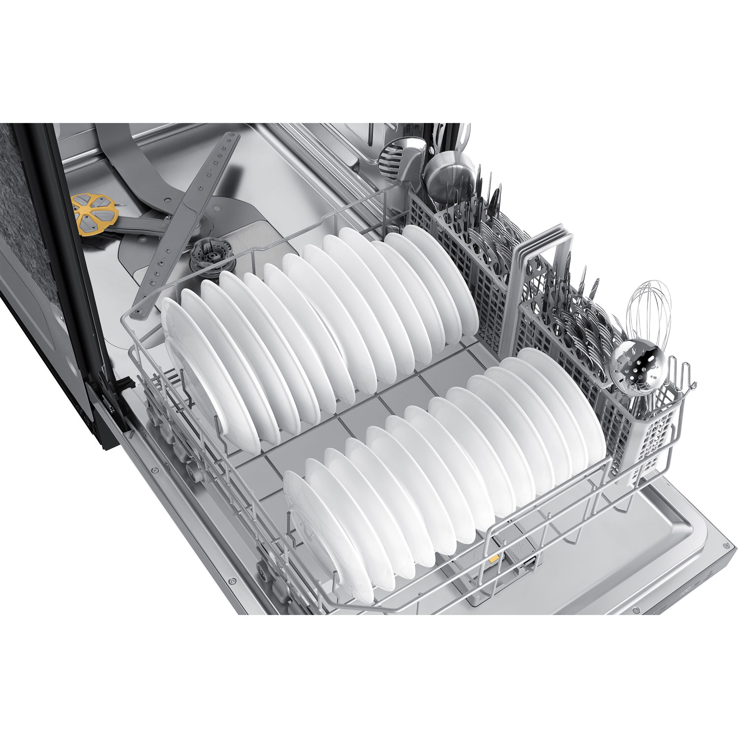 Lave-vaisselle encastrable 24 po 46 dB avec troisième panier de Samsung - Inox