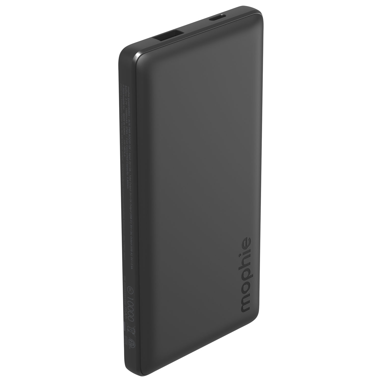 Chargeur portable USB-A/USB-C de 10 000 mAh Power Boost de Mophie - Noir
