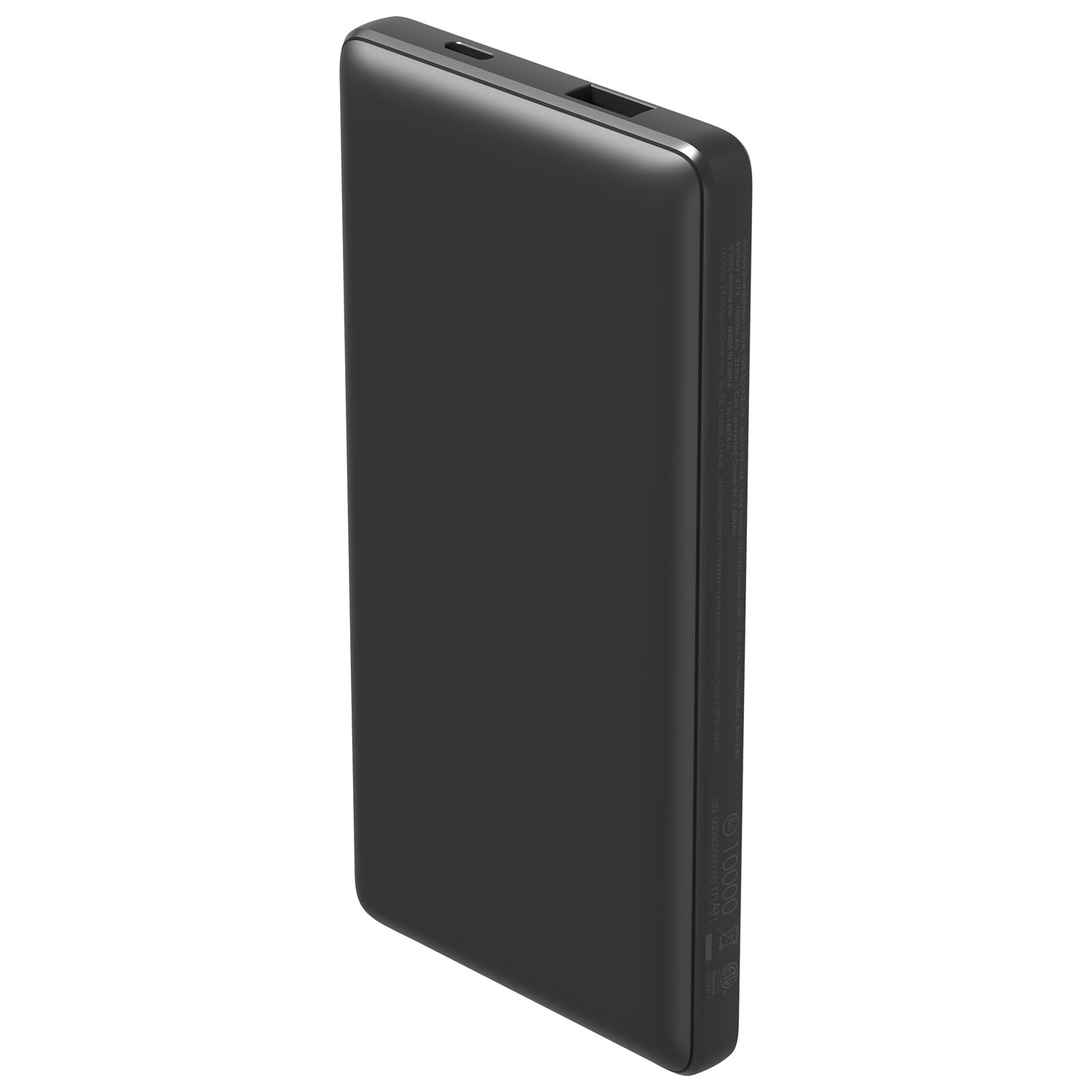 Chargeur portable USB-A/USB-C de 10 000 mAh Power Boost de Mophie - Noir