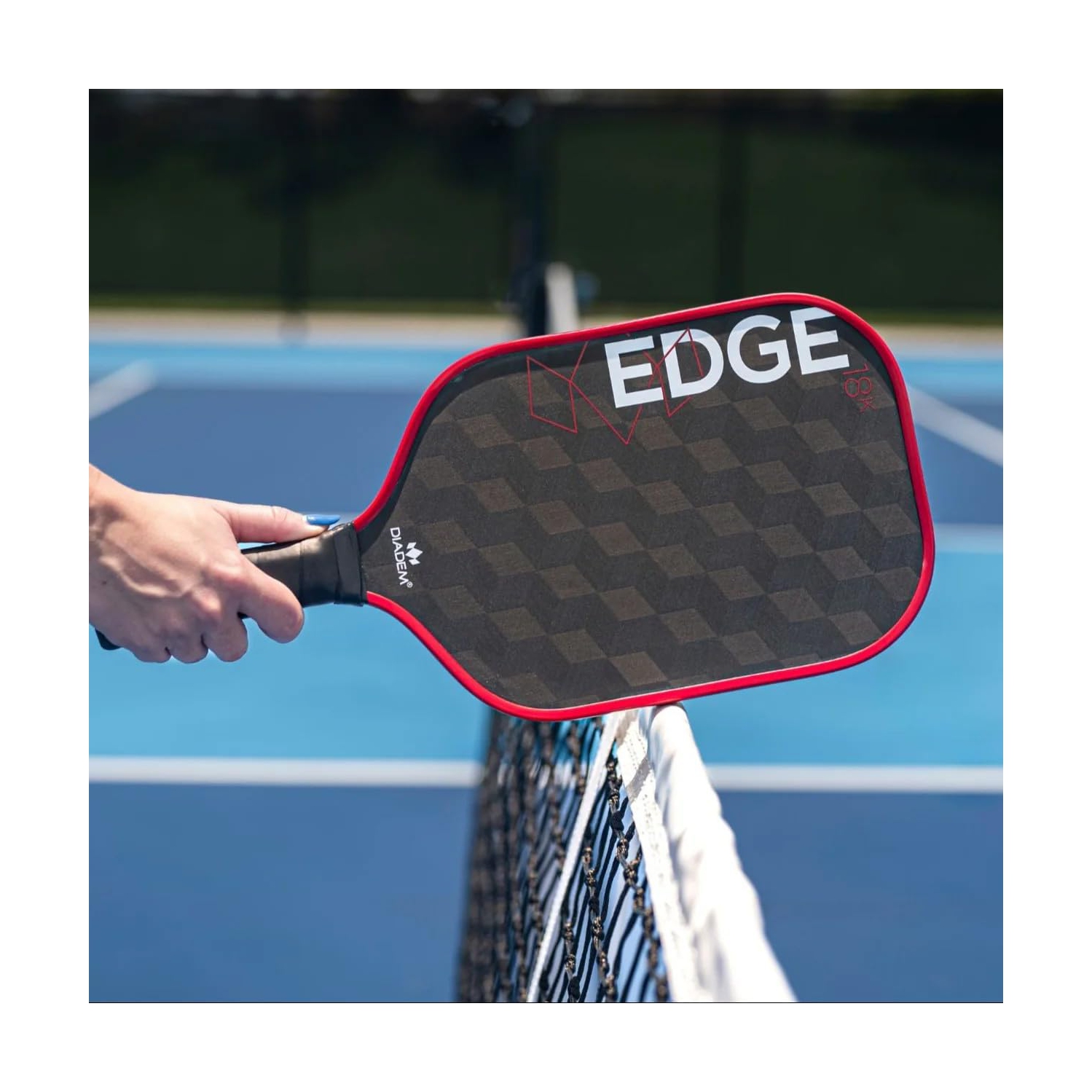 Diadem Sports Diadem Edge 18K Pickleball Paddle USAPA Approved | 18K Carbon Fiber Face for Spin & Control | 16mm Control Paddle